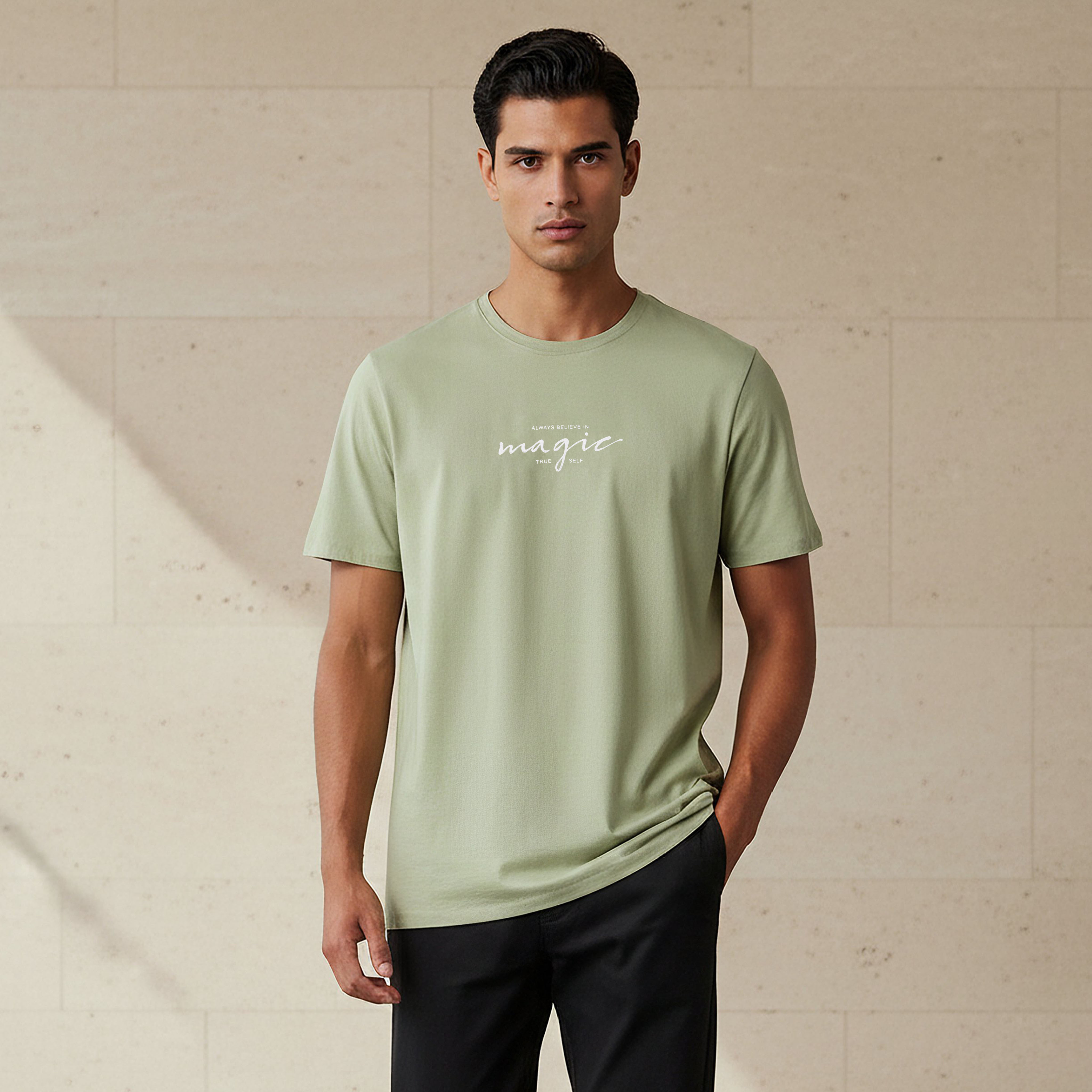 Iconic Men Slim Fit Crew Neck Short Sleeve Printed T-shirt-men-clothing-tshirtsandpolos-tshirts-image-1