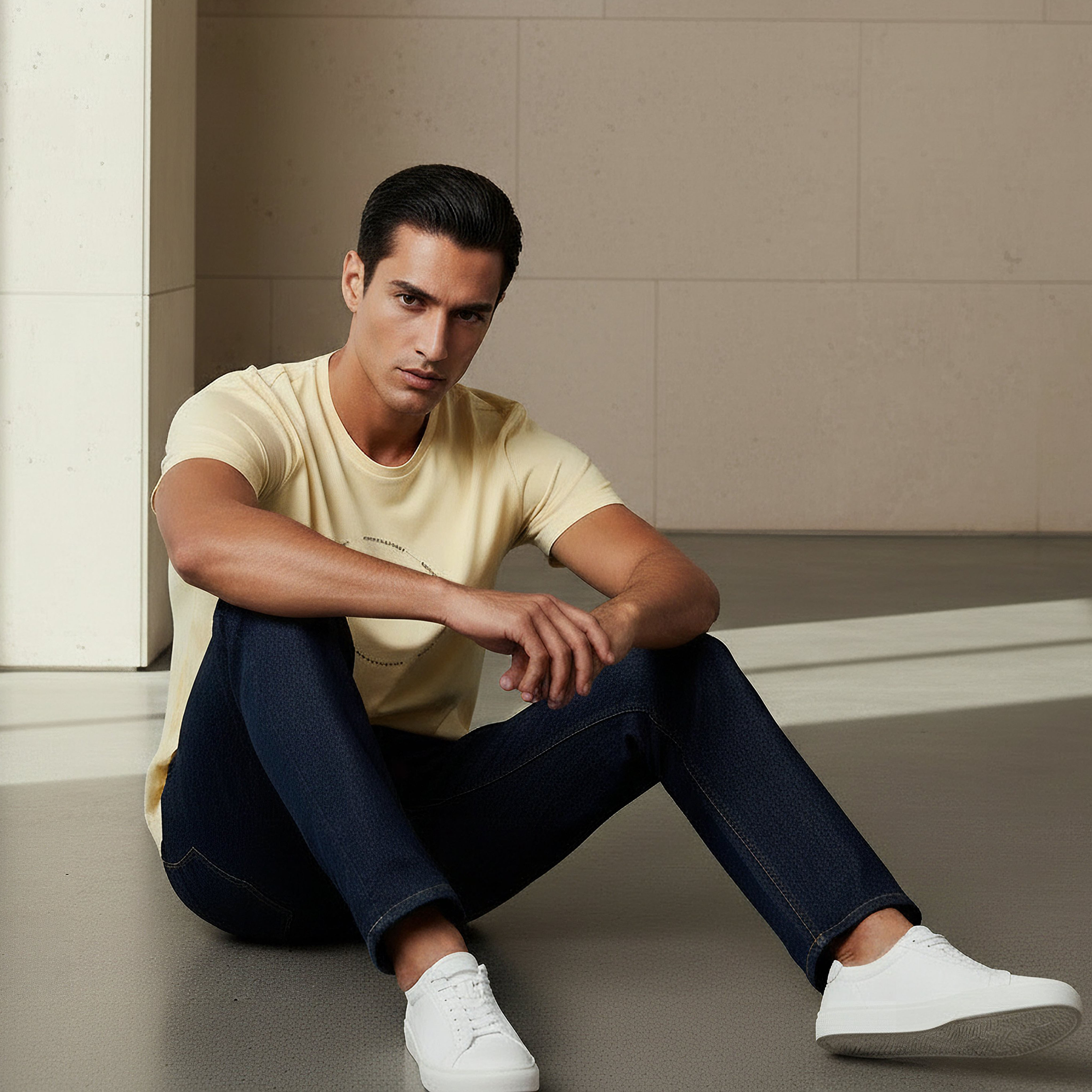 Iconic Men Slim Fit Crew Neck Short Sleeve Printed T-shirt-men-clothing-tshirtsandpolos-tshirts-image-5
