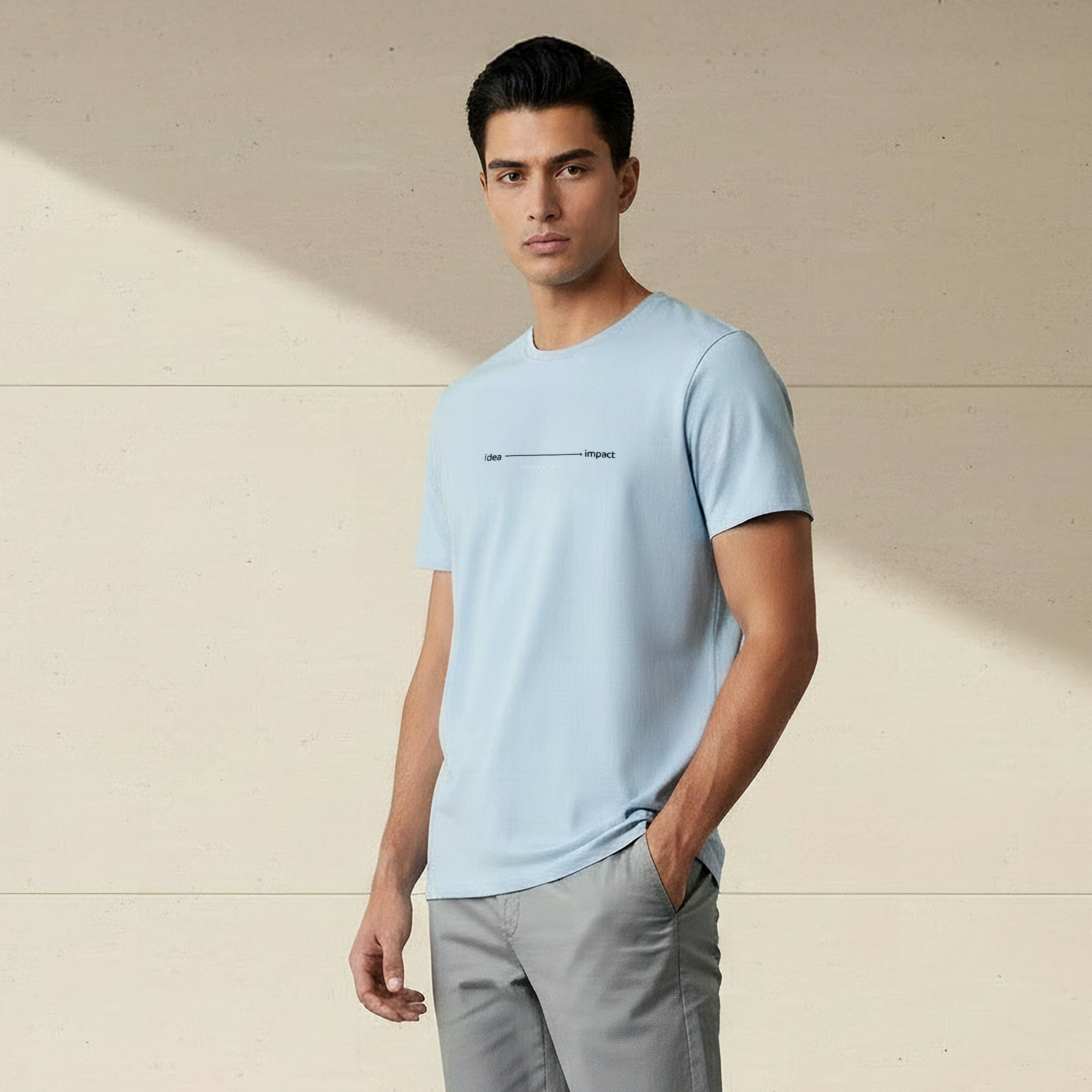 Iconic Men Slim Fit Crew Neck Short Sleeve Printed T-shirt-men-clothing-tshirtsandpolos-tshirts-image-1