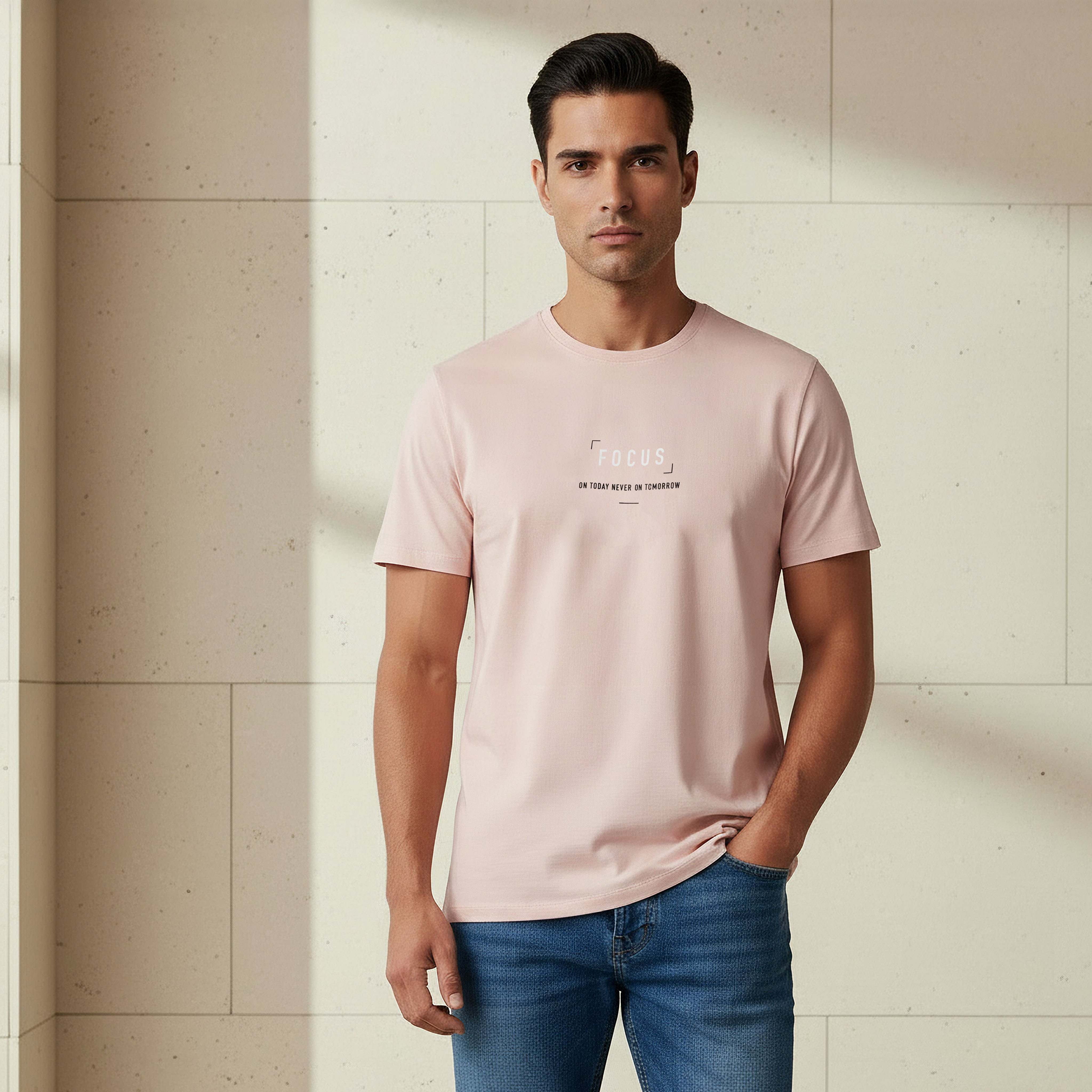 Iconic Men Slim Fit Crew Neck Short Sleeve Printed T-shirt-men-clothing-tshirtsandpolos-tshirts-image-1