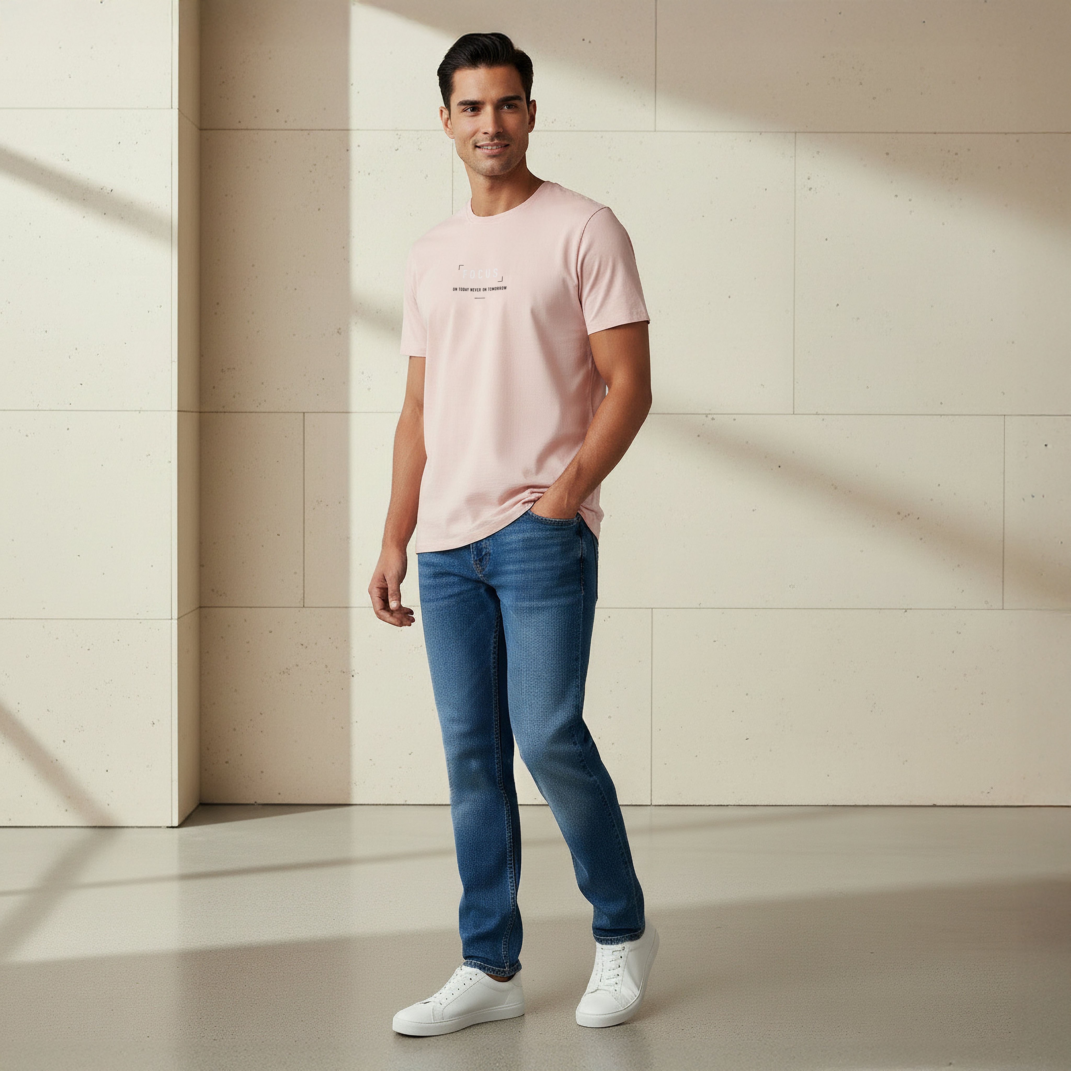 Iconic Men Slim Fit Crew Neck Short Sleeve Printed T-shirt-men-clothing-tshirtsandpolos-tshirts-image-2