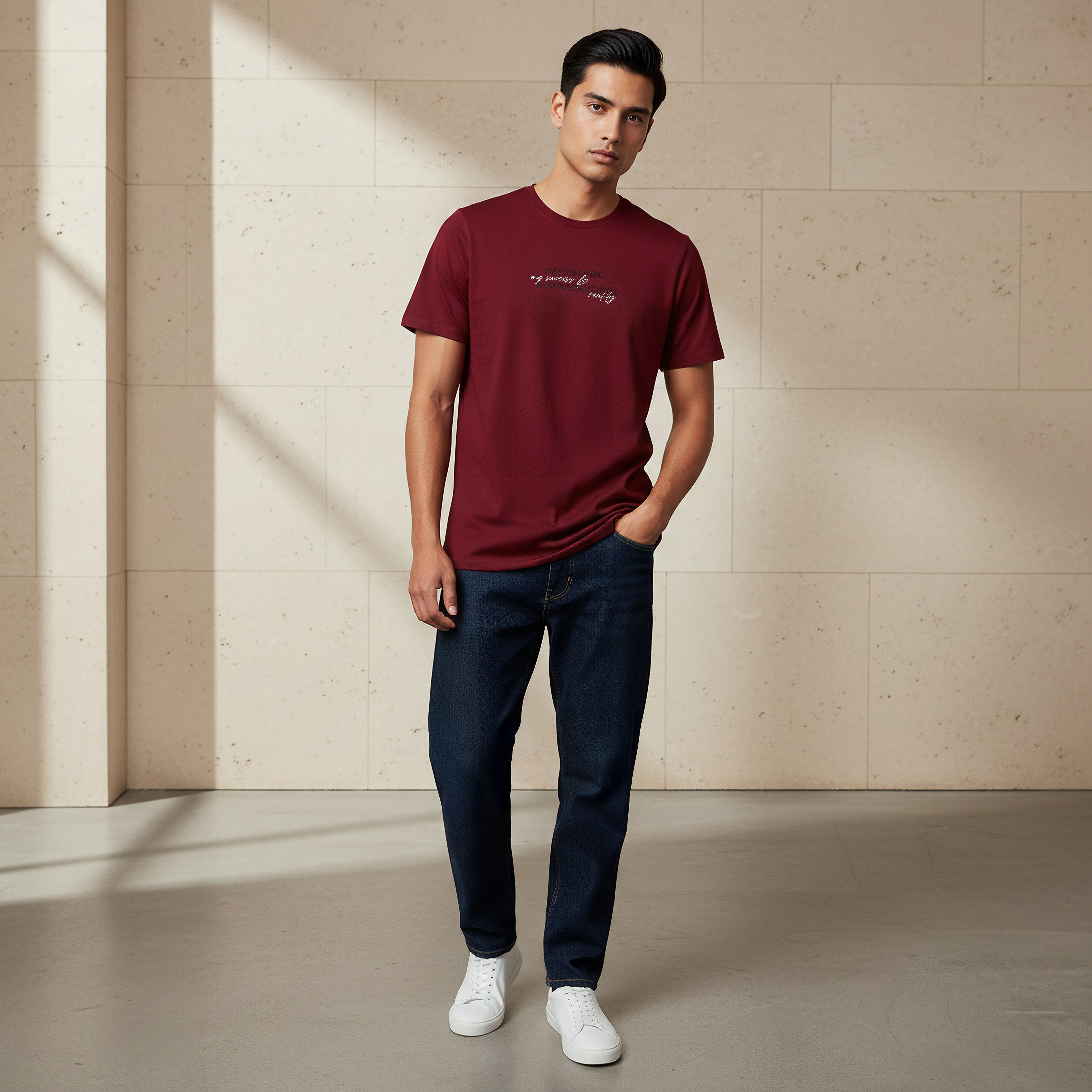 Iconic Men Slim Fit Crew Neck Short Sleeve Printed T-shirt-men-clothing-tshirtsandpolos-tshirts-image-2