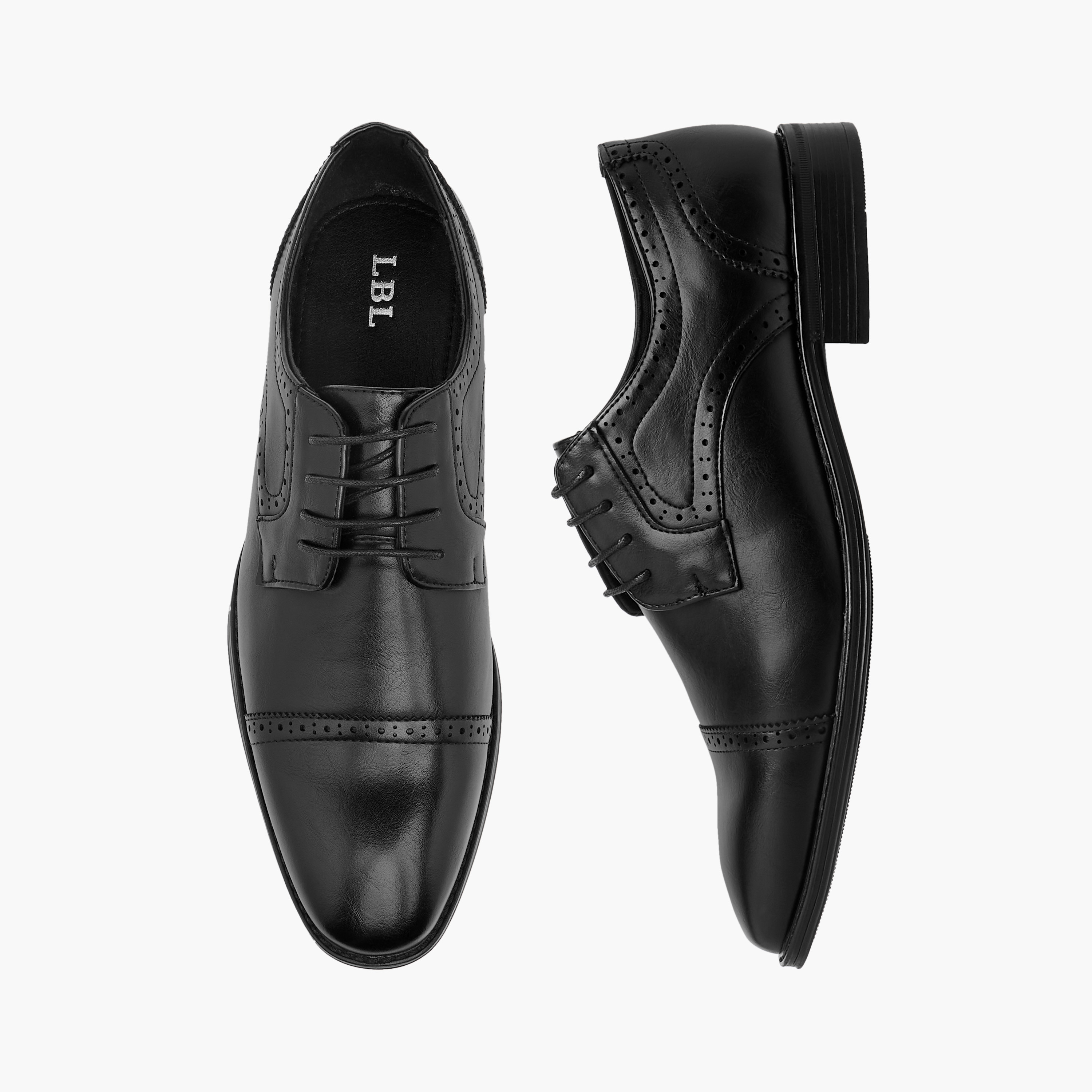 LBL by Shoexpress Solid Lace-Up Derby Shoes-men-shoes-formalshoes-image-6