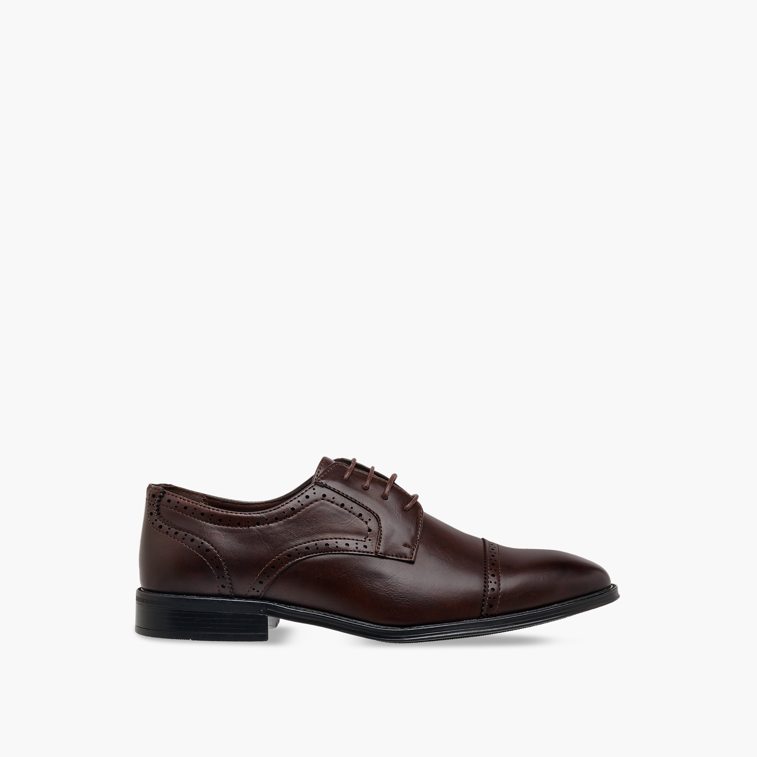 LBL by Shoexpress Solid Lace-Up Derby Shoes-men-shoes-formalshoes-image-3