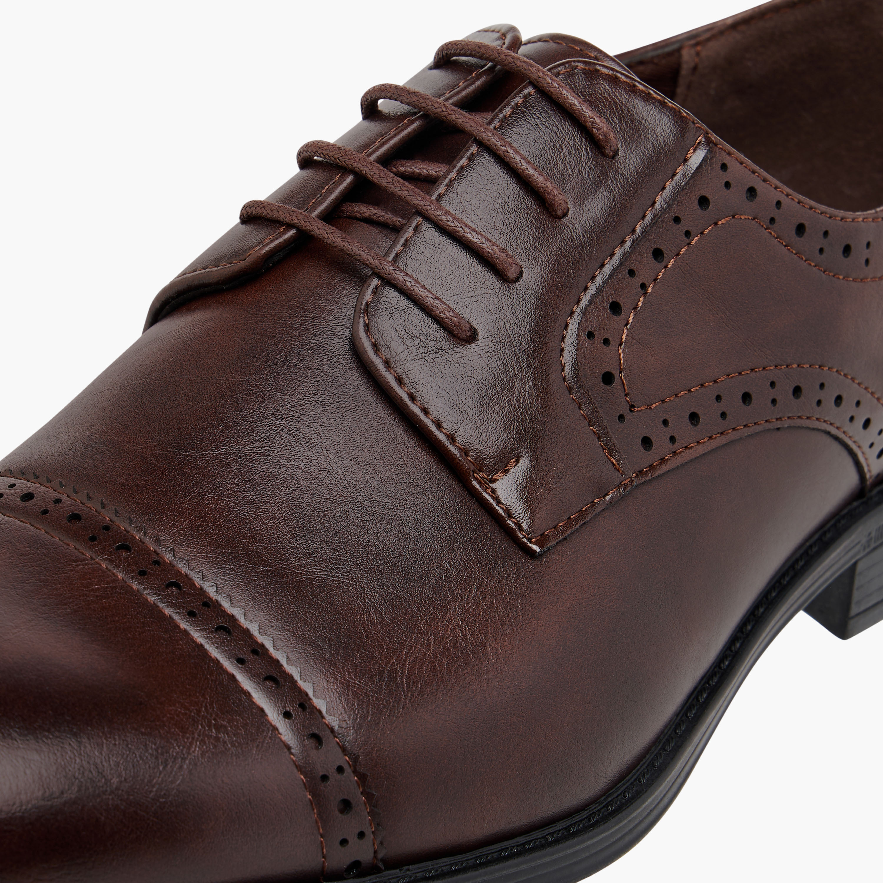 LBL by Shoexpress Solid Lace-Up Derby Shoes-men-shoes-formalshoes-image-4
