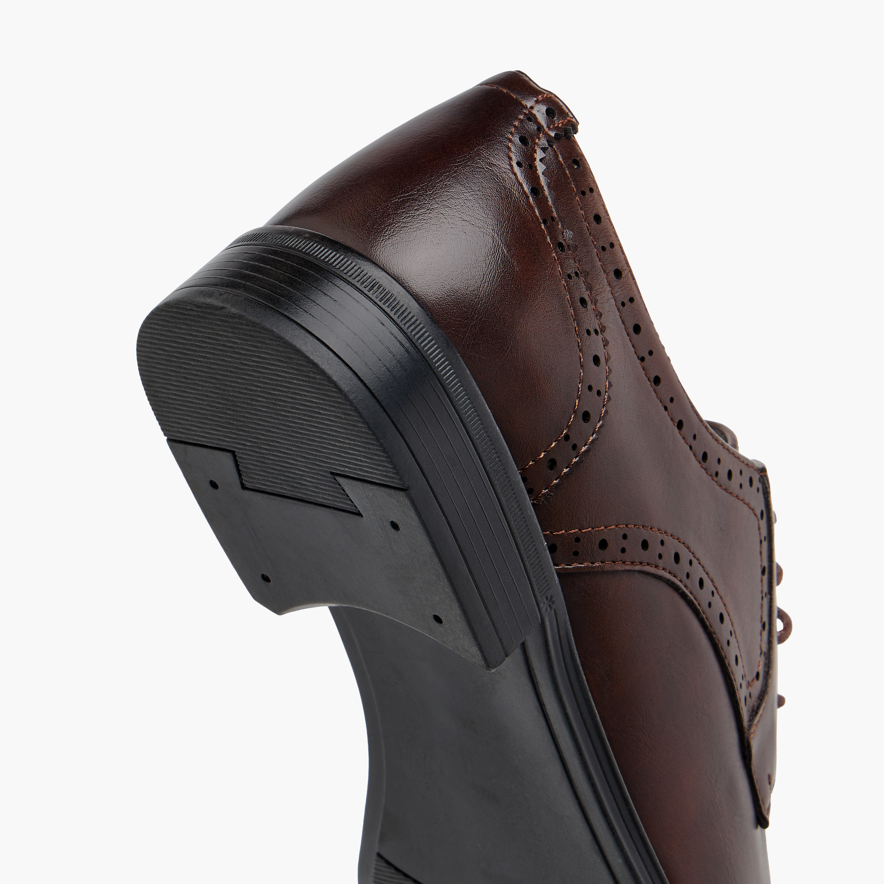 LBL by Shoexpress Solid Lace-Up Derby Shoes-men-shoes-formalshoes-image-5