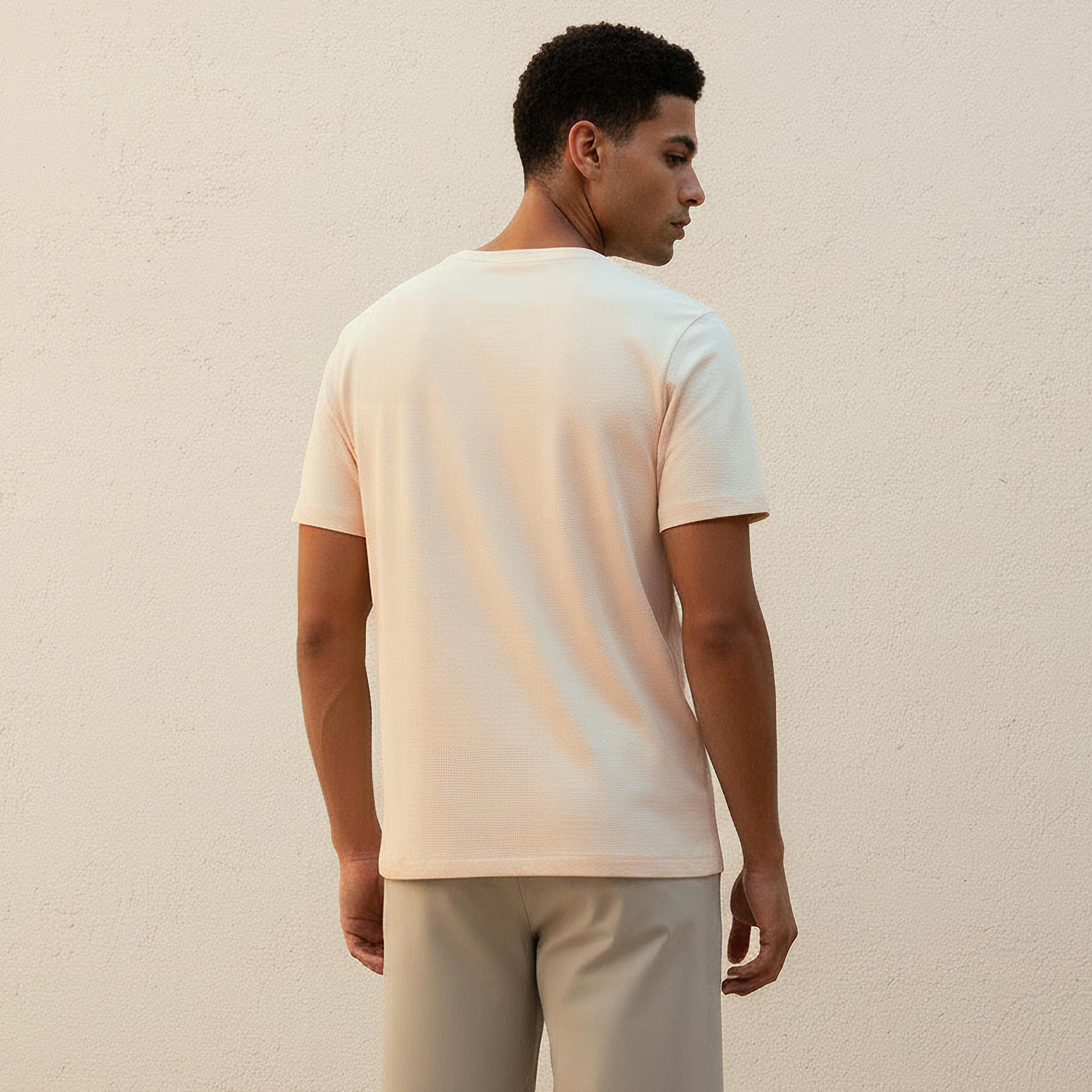 Iconic Men Slim Fit Crew Neck Short Sleeves Popcorn Textured T-shirt-men-clothing-tshirtsandpolos-tshirts-image-3