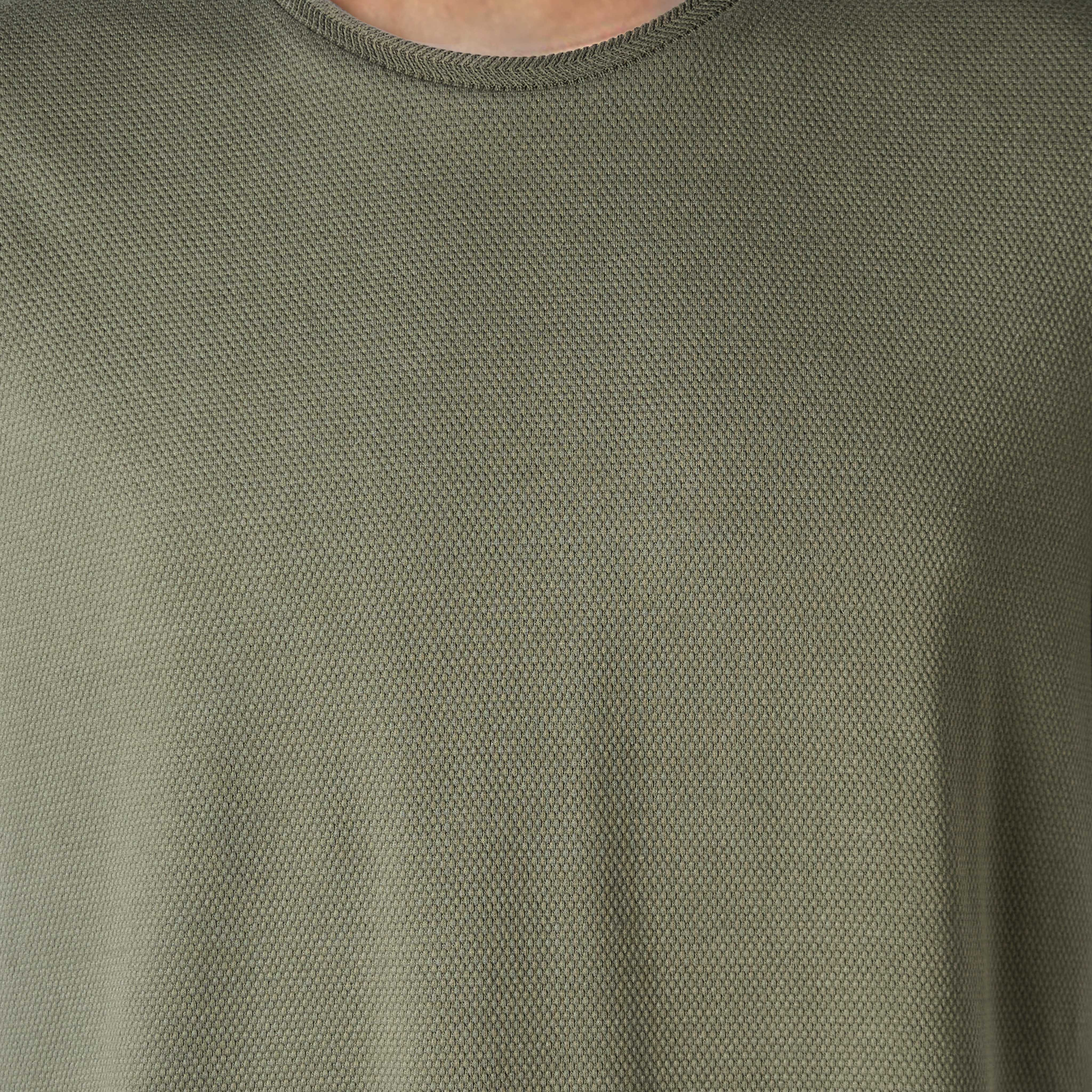 تيشيرت رجالي بقصة سليم وياقة ضيقة وملمس بارز وأكمام قصيرة من آيكونيك-men-clothing-tshirtsandpolos-tshirts-image-4
