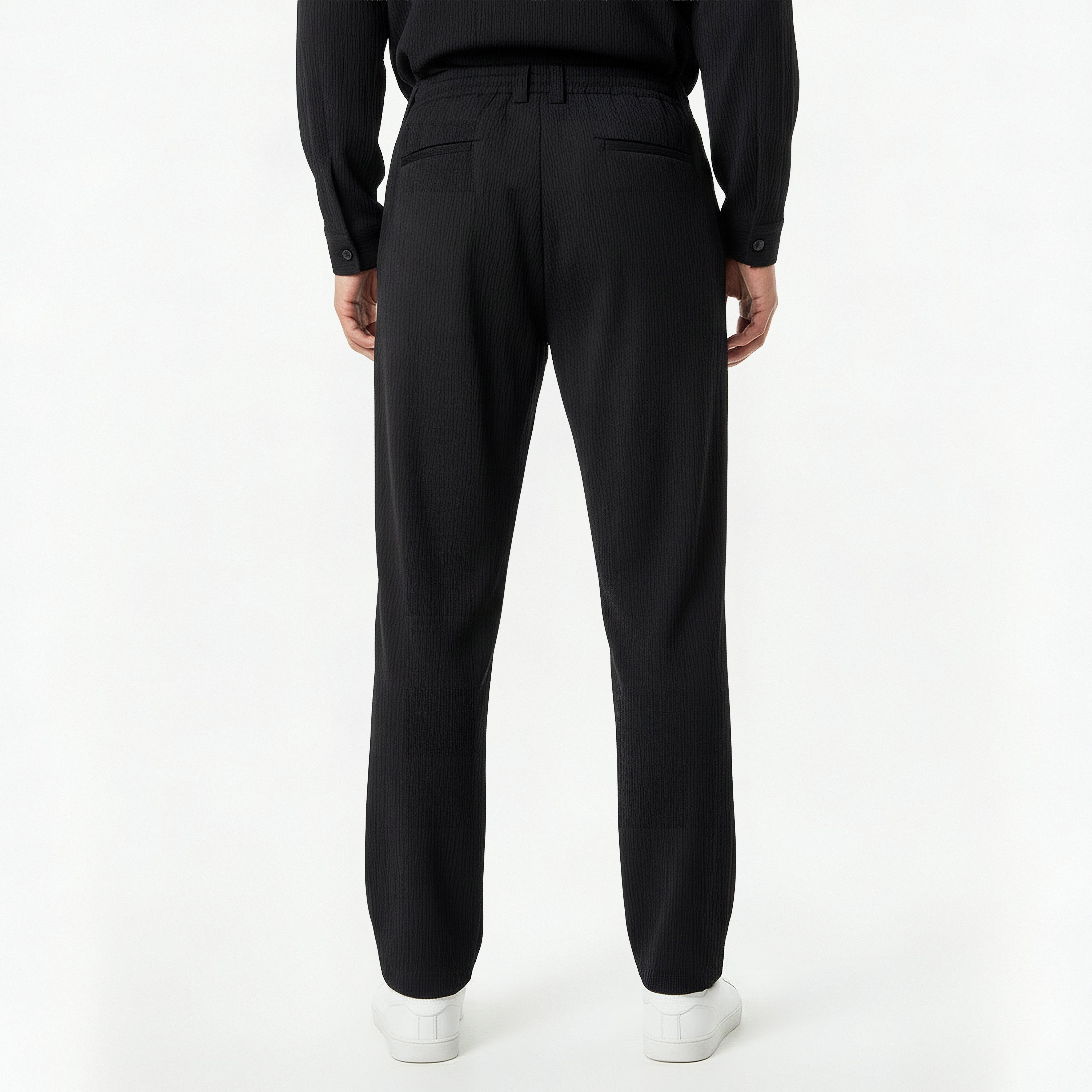 Iconic Men Regular Fit Crinkled Casual Pants-men-clothing-bottoms-joggers-image-4