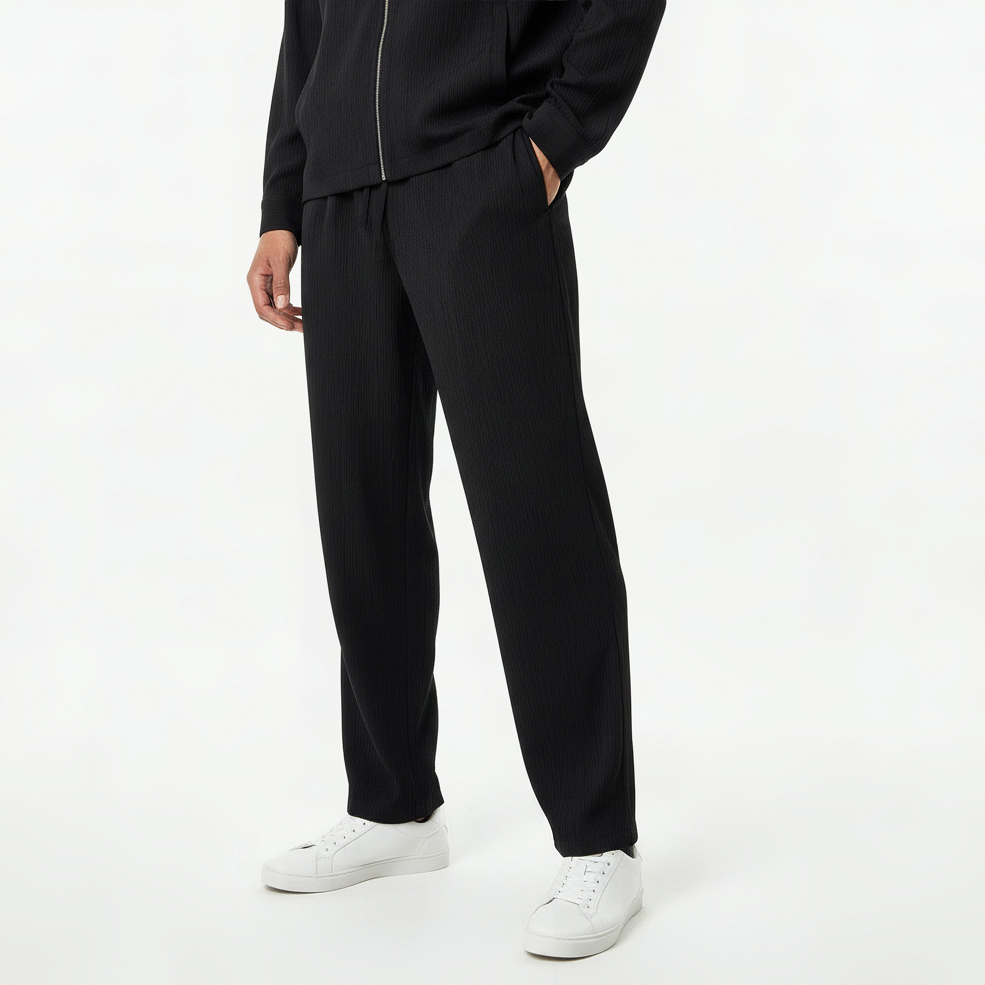 Iconic Men Regular Fit Crinkled Casual Pants-men-clothing-bottoms-joggers-image-6