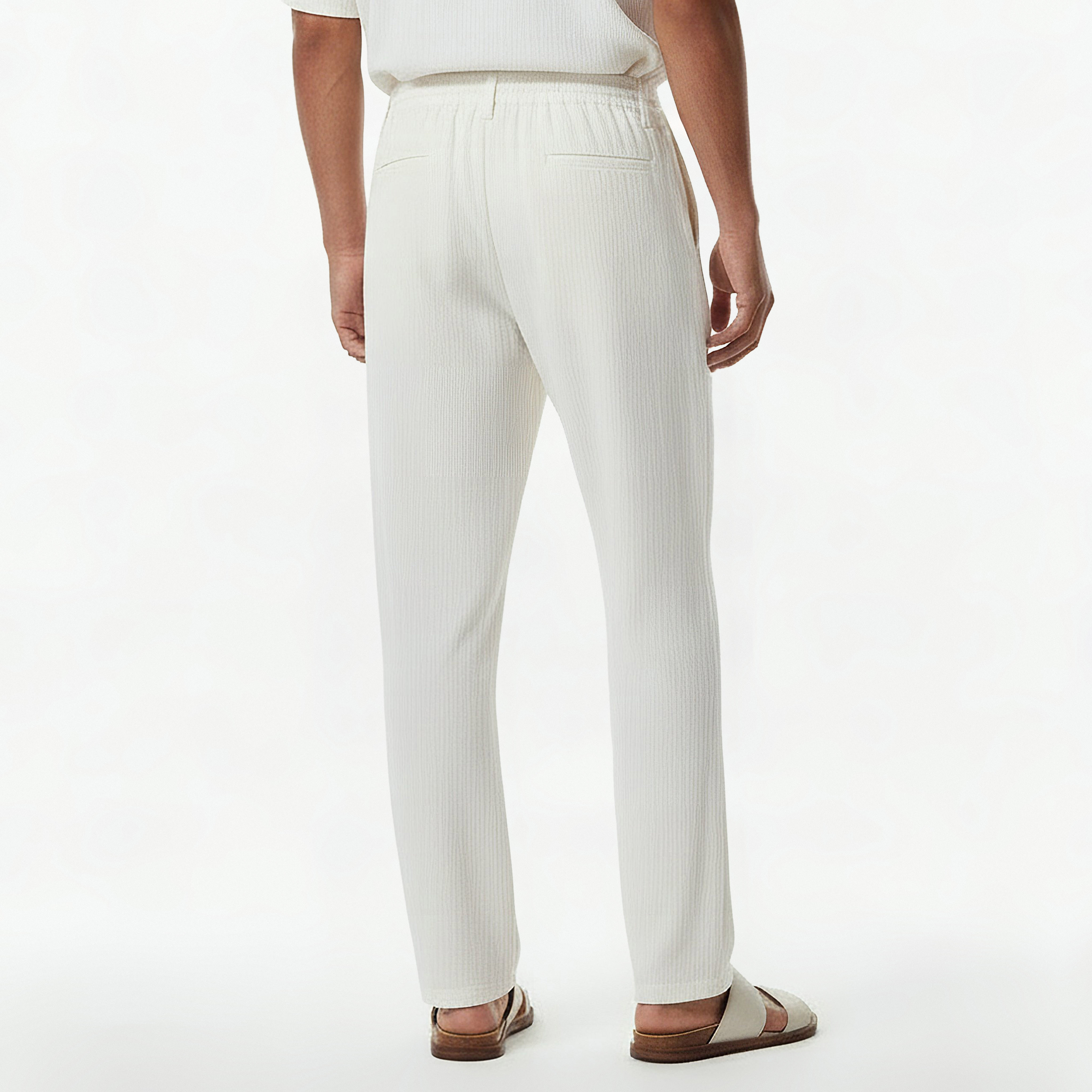 Iconic Men Regular Fit Crinkled Casual Pants-men-clothing-bottoms-joggers-image-4