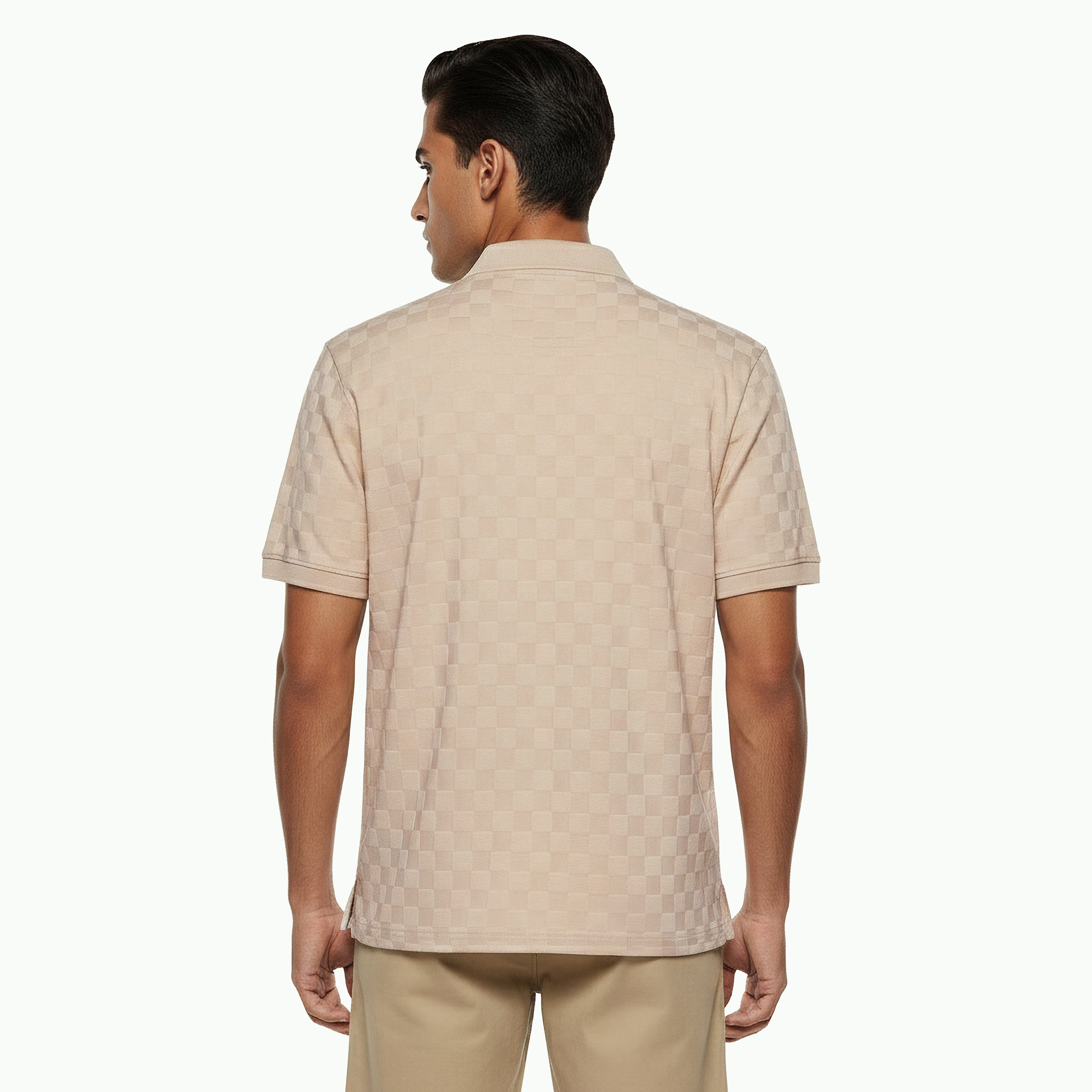 Iconic Men Short Sleeves Checked Polo T-shirt-men-clothing-tshirtsandpolos-polos-image-4