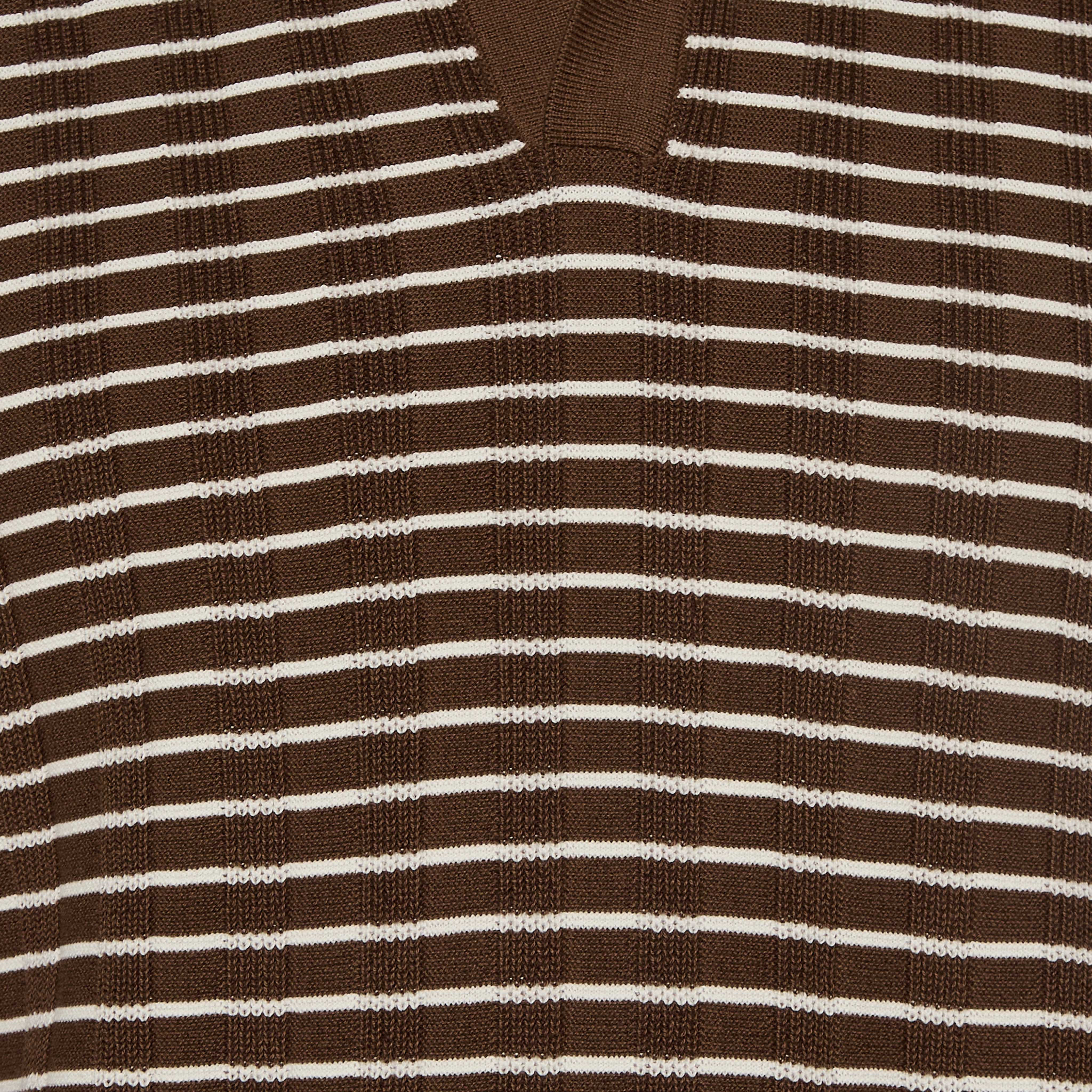 Iconic Men Short Sleeves Striped Johnny Collar Polo T-shirt-men-clothing-tshirtsandpolos-polos-image-2