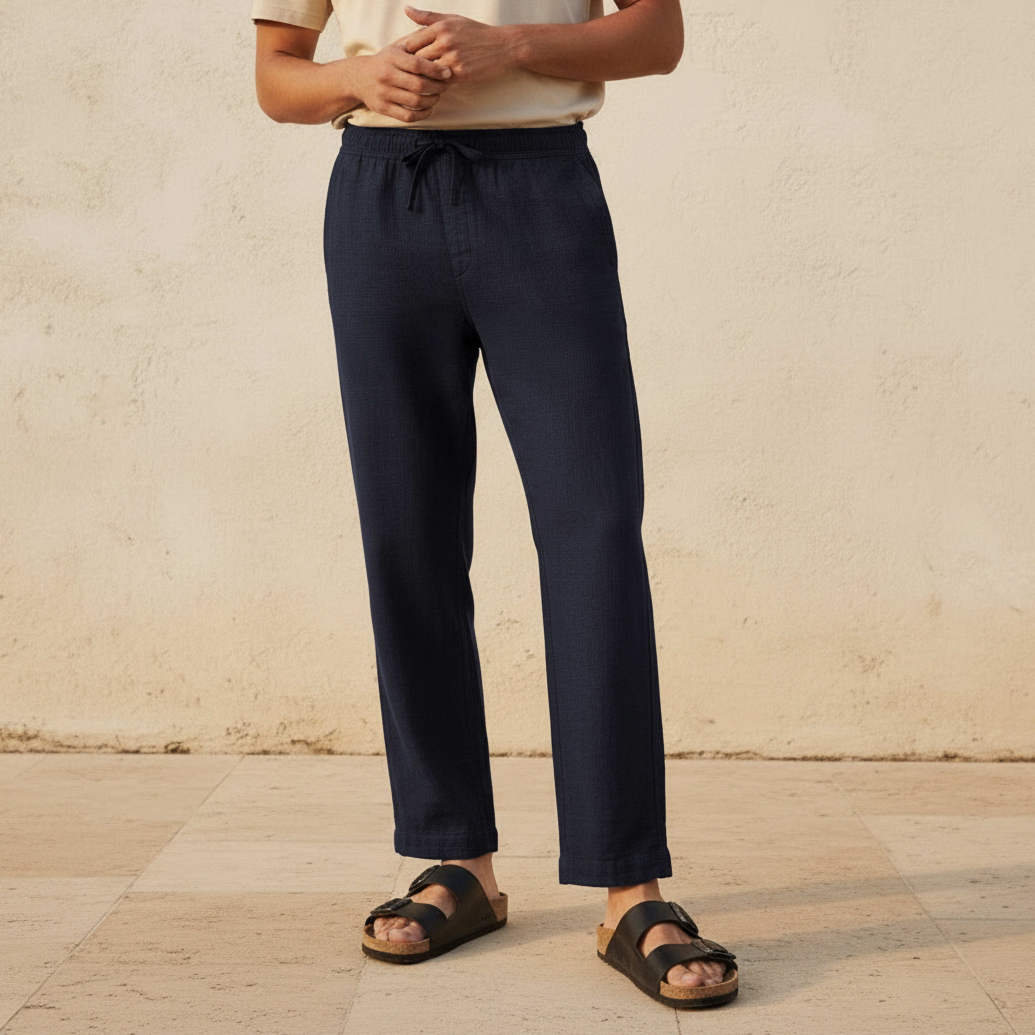 Iconic Men Regular Fit Trousers-men-clothing-bottoms-trousersandchinos-trousers-image-1