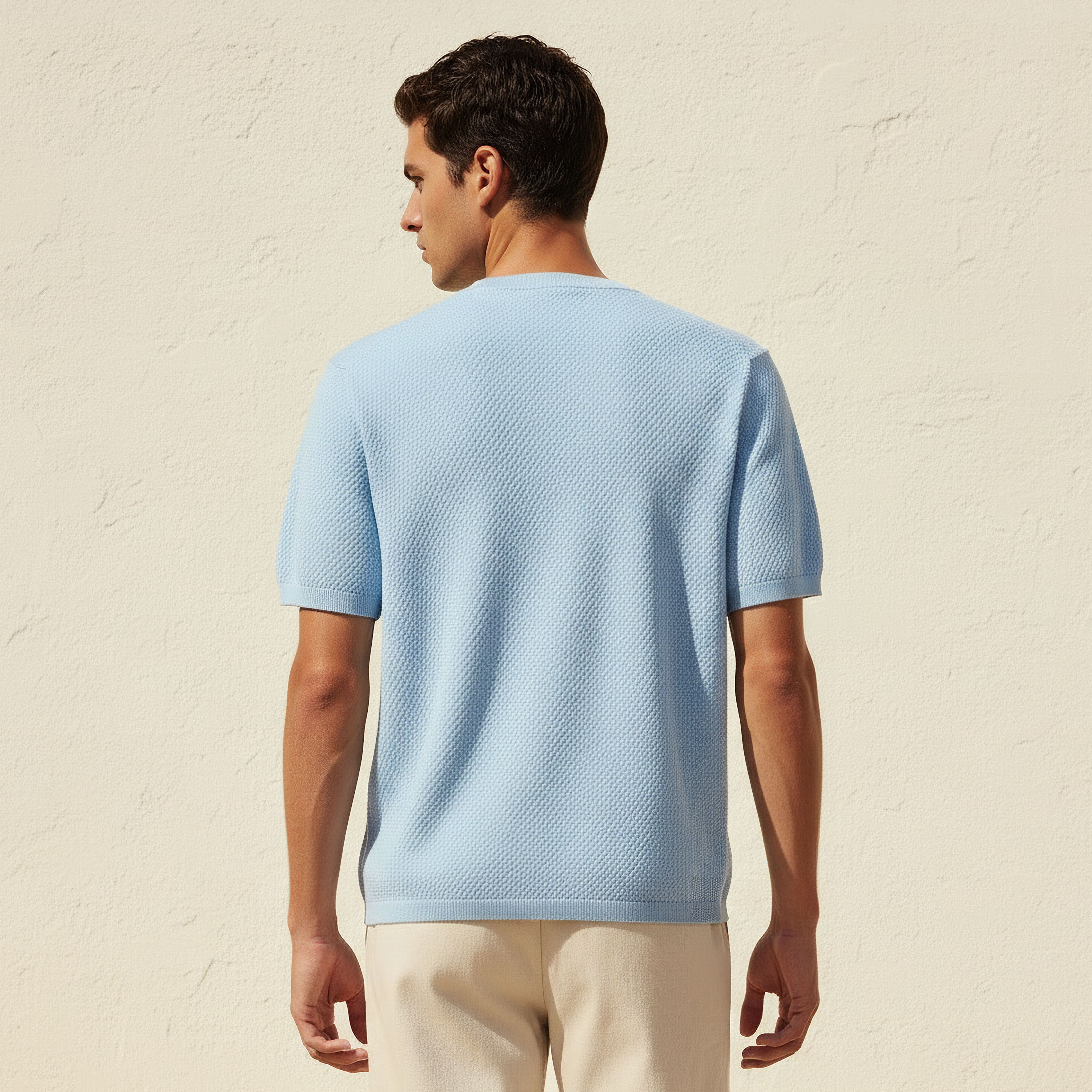 Iconic Men Regular Fit Crew Neck Short Sleeves Popcorn Textured T-shirt-PROMO_SP_OM_2FOR10_5_130625-image-4