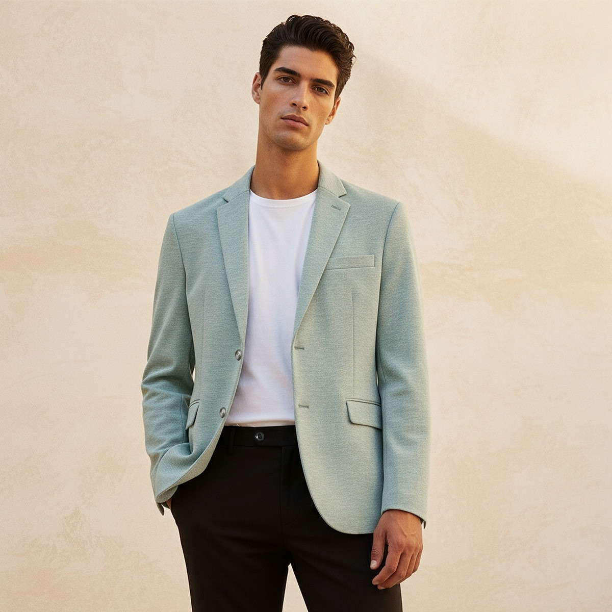 Splash Iconic Regular Fit Notch Lapel Blazer-men-clothing-jacketsandblazers-blazers-image-1