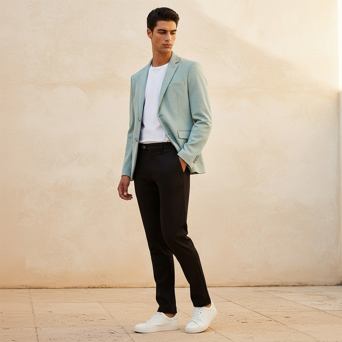 Splash Iconic Regular Fit Notch Lapel Blazer-men-clothing-jacketsandblazers-blazers-image-3
