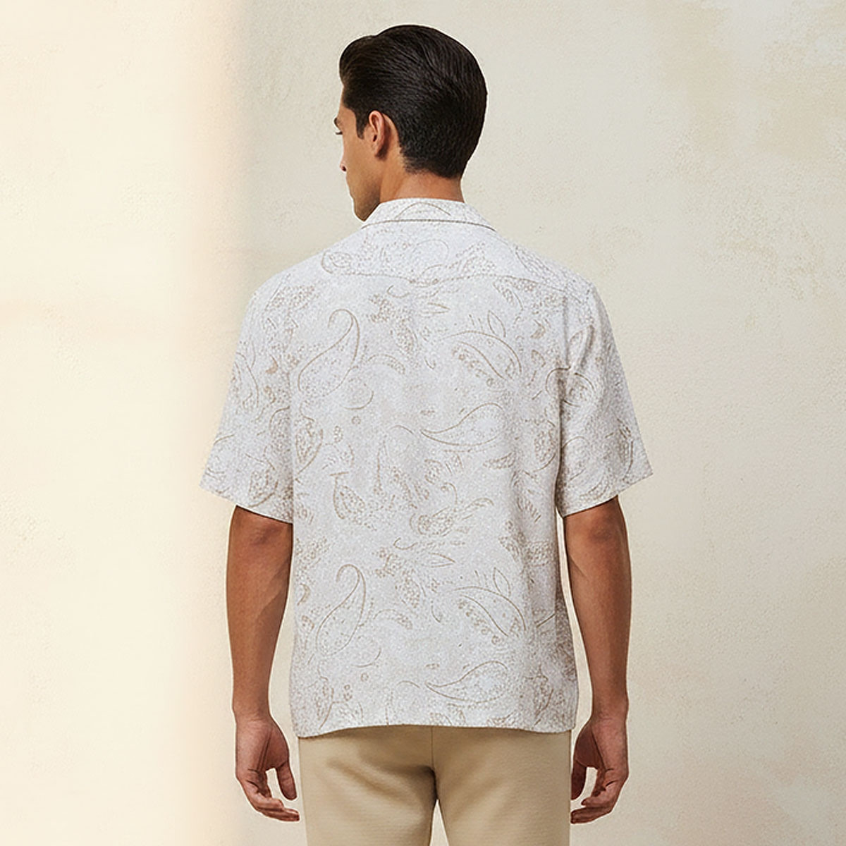 Splash Iconic Regular Fit Collared Popcorn Print Short Sleeves Shirt-men-clothing-shirts-image-8