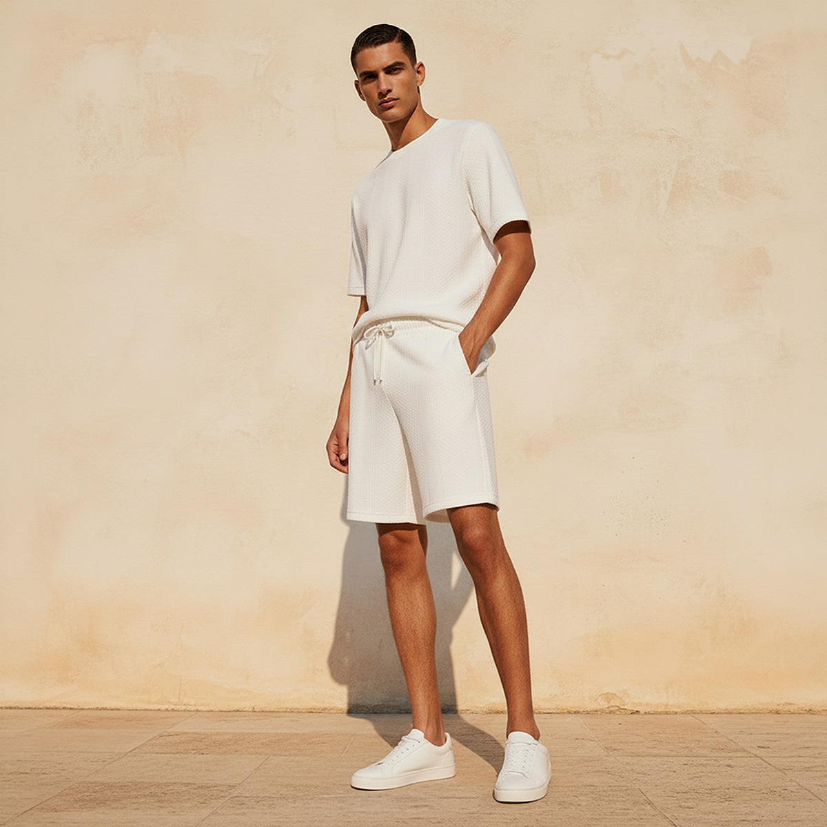 شورت بقصّة عادية من آيكونيك-men-clothing-bottoms-shorts-image-3