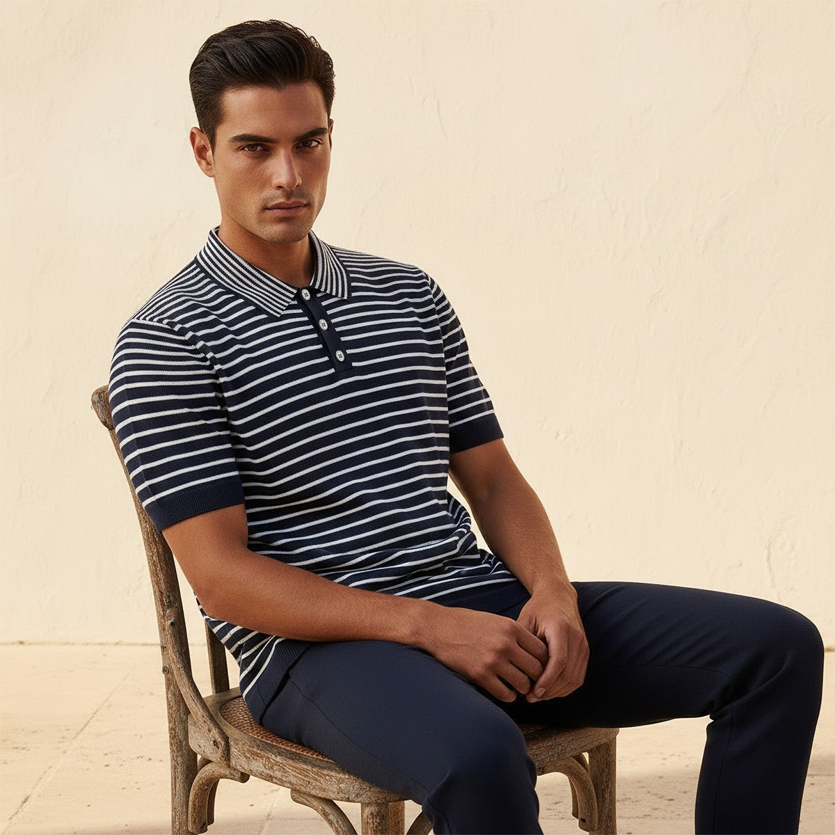 Splash Iconic Short Sleeves Striped Polo T-shirt-men-clothing-tshirtsandpolos-polos-image-5