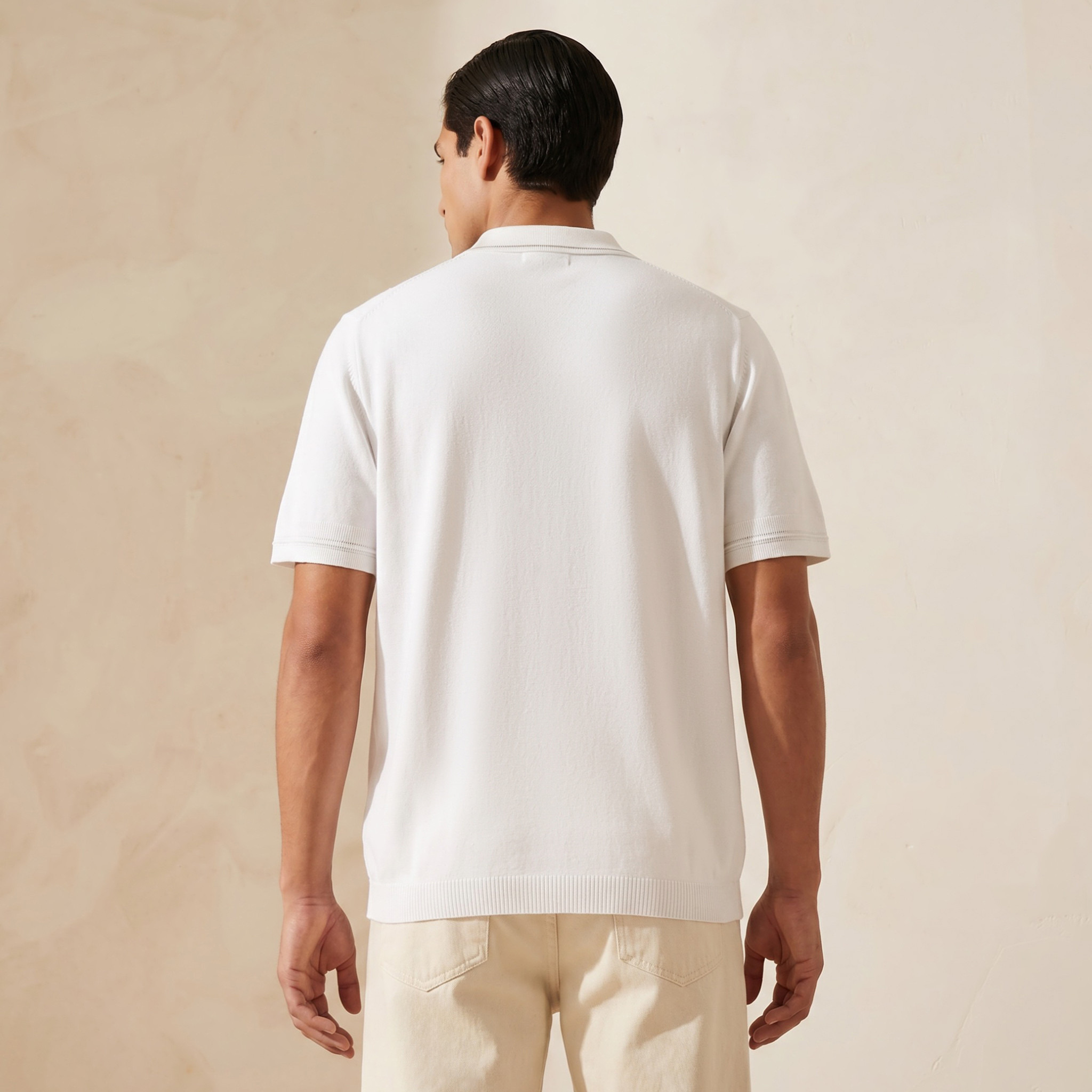 Iconic Regular Fit Collared Textured Short Sleeves Shirt-men-clothing-shirts-image-4