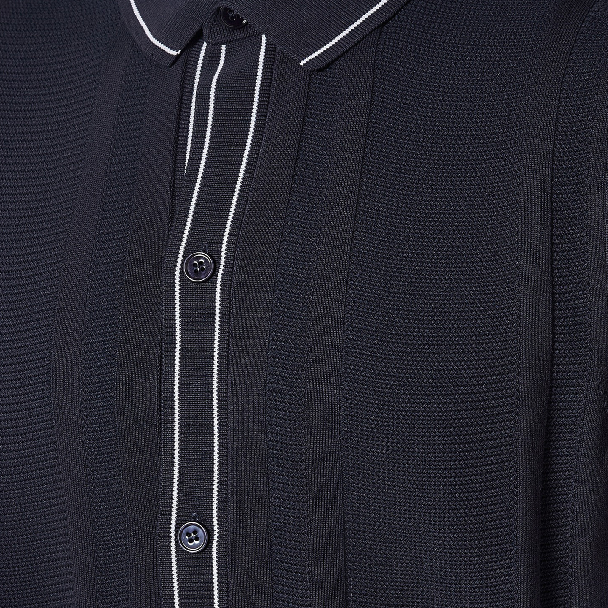 Iconic Regular Fit Collared Textured Short Sleeves Shirt-men-clothing-shirts-image-2