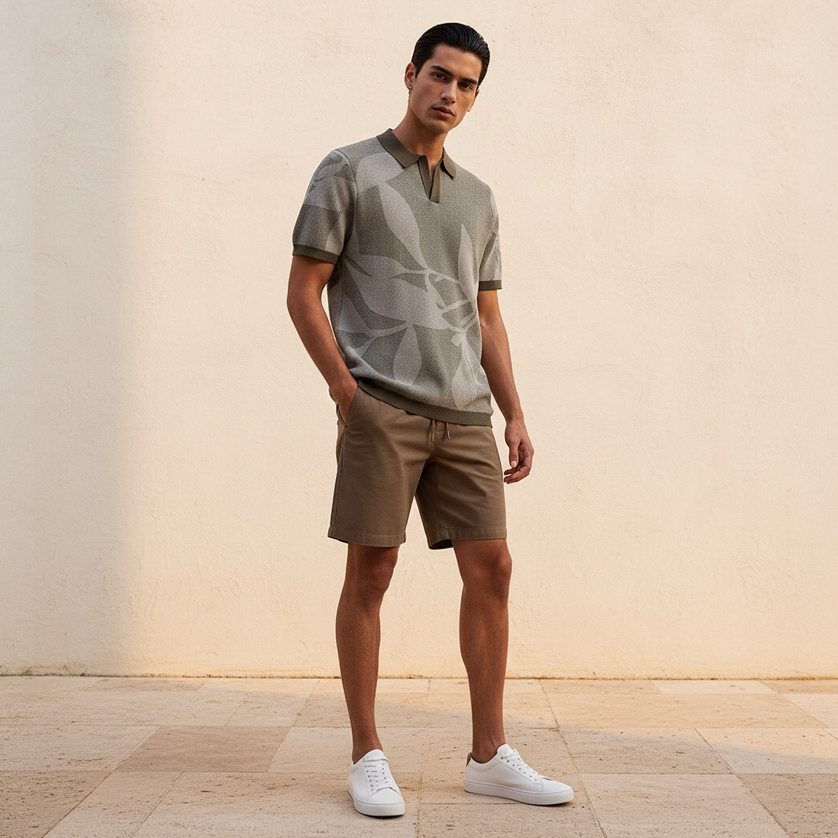 تيشيرت بولو جاكار بأكمام قصيرة من سبلاش آيكونيك-men-clothing-tshirtsandpolos-polos-image-7