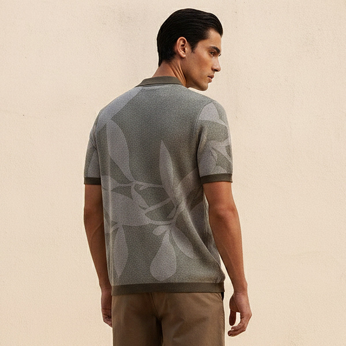 تيشيرت بولو جاكار بأكمام قصيرة من سبلاش آيكونيك-men-clothing-tshirtsandpolos-polos-image-4