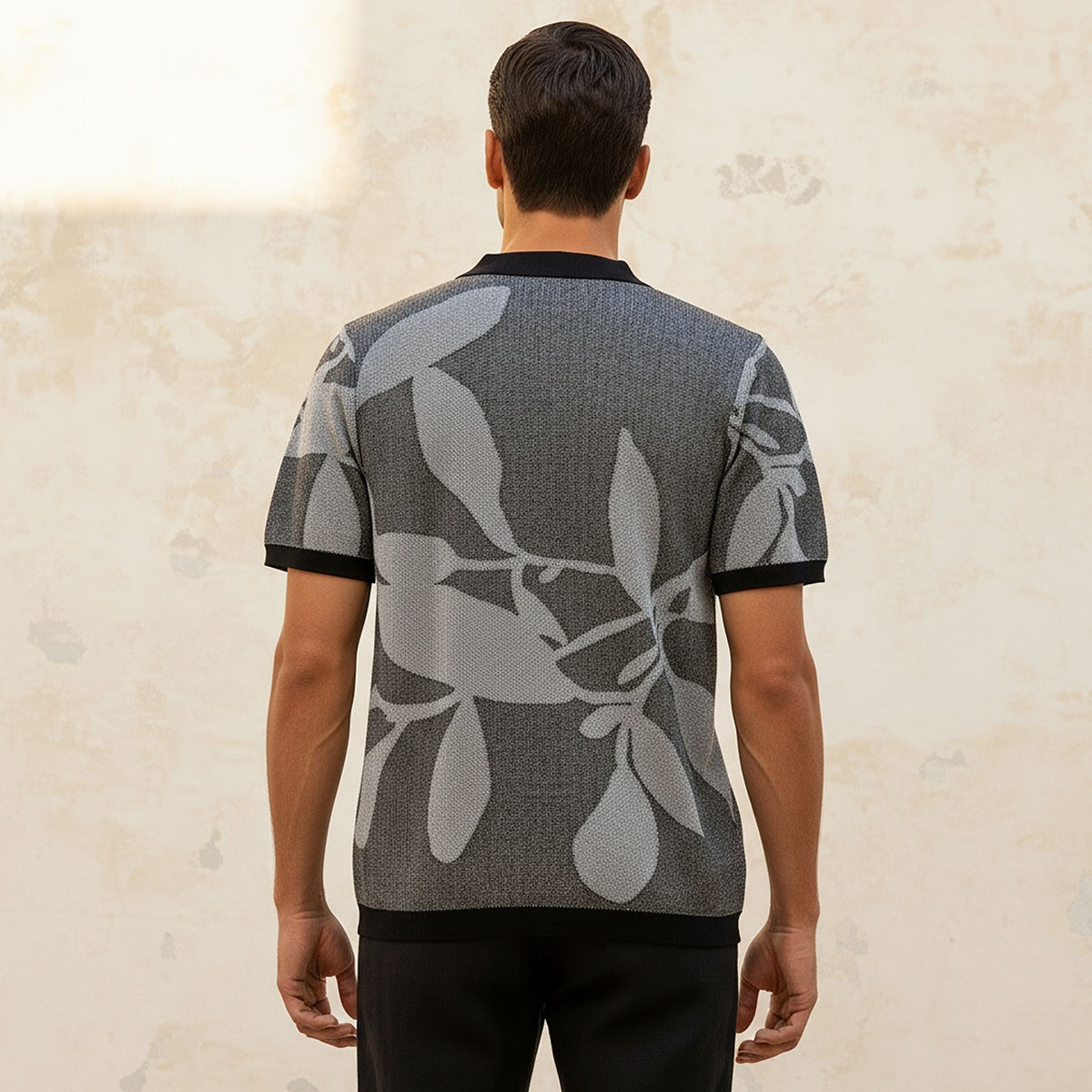 Splash Iconic Short Sleeves Jacquard Polo T-shirt-men-clothing-tshirtsandpolos-polos-image-4