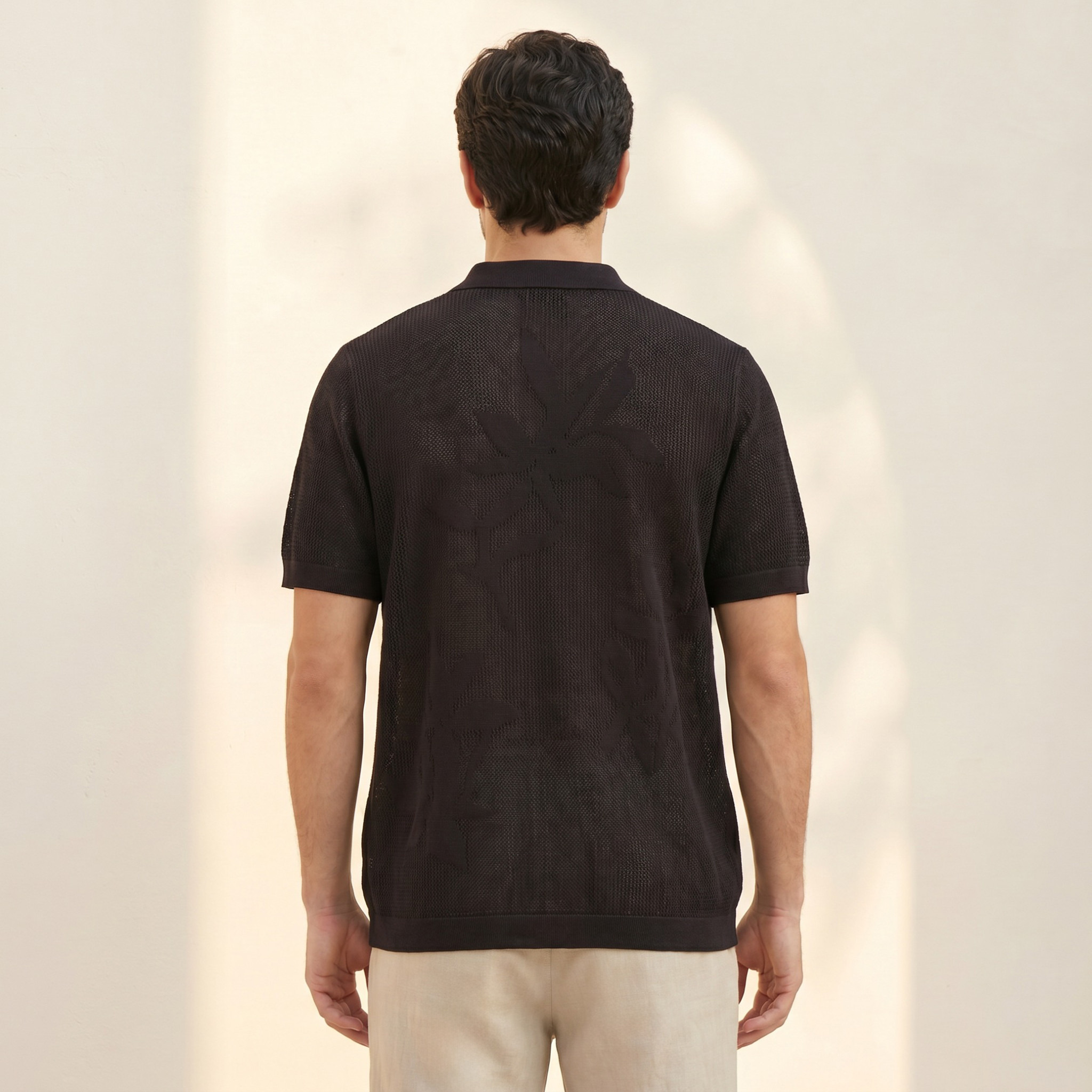 Iconic Short Sleeves Jacquard Polo T-shirt-men-clothing-tshirtsandpolos-polos-image-4