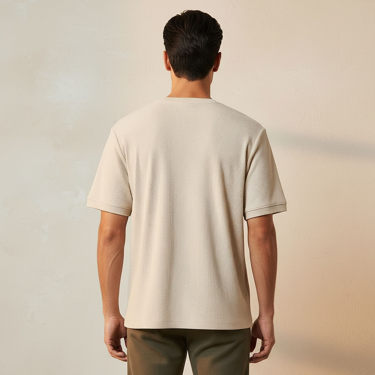 Iconic Crew Neck Short Sleeves Textured T-shirt-men-clothing-tshirtsandpolos-tshirts-image-4