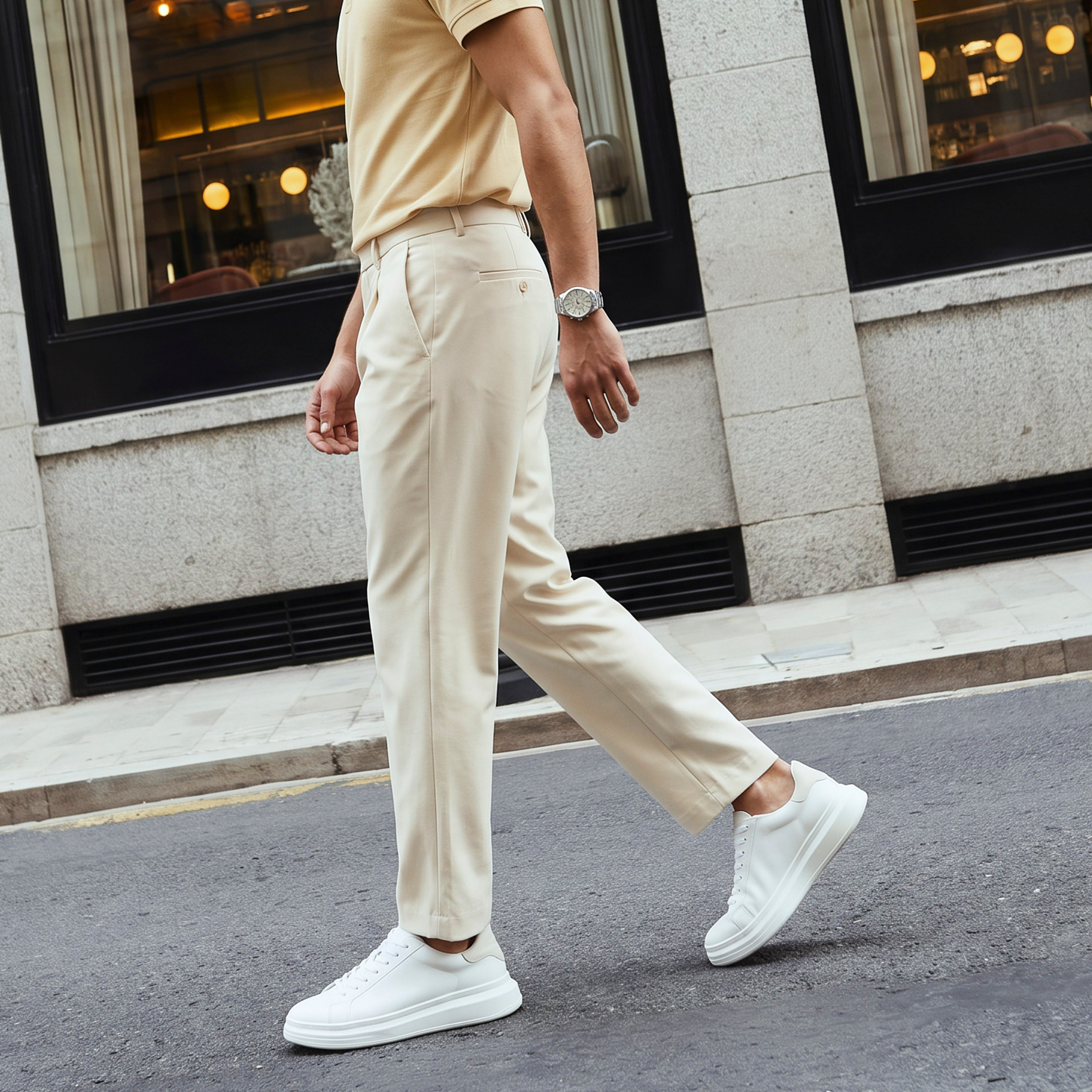 بنطلون بقصّة عادية من سبلاش آيكونيك-men-clothing-bottoms-trousersandchinos-trousers-image-7
