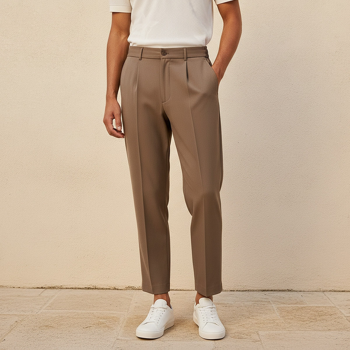 بنطلون بقصة عادية من سبلاش أيكونيك-men-clothing-trousersandchinos-trousers-image-1