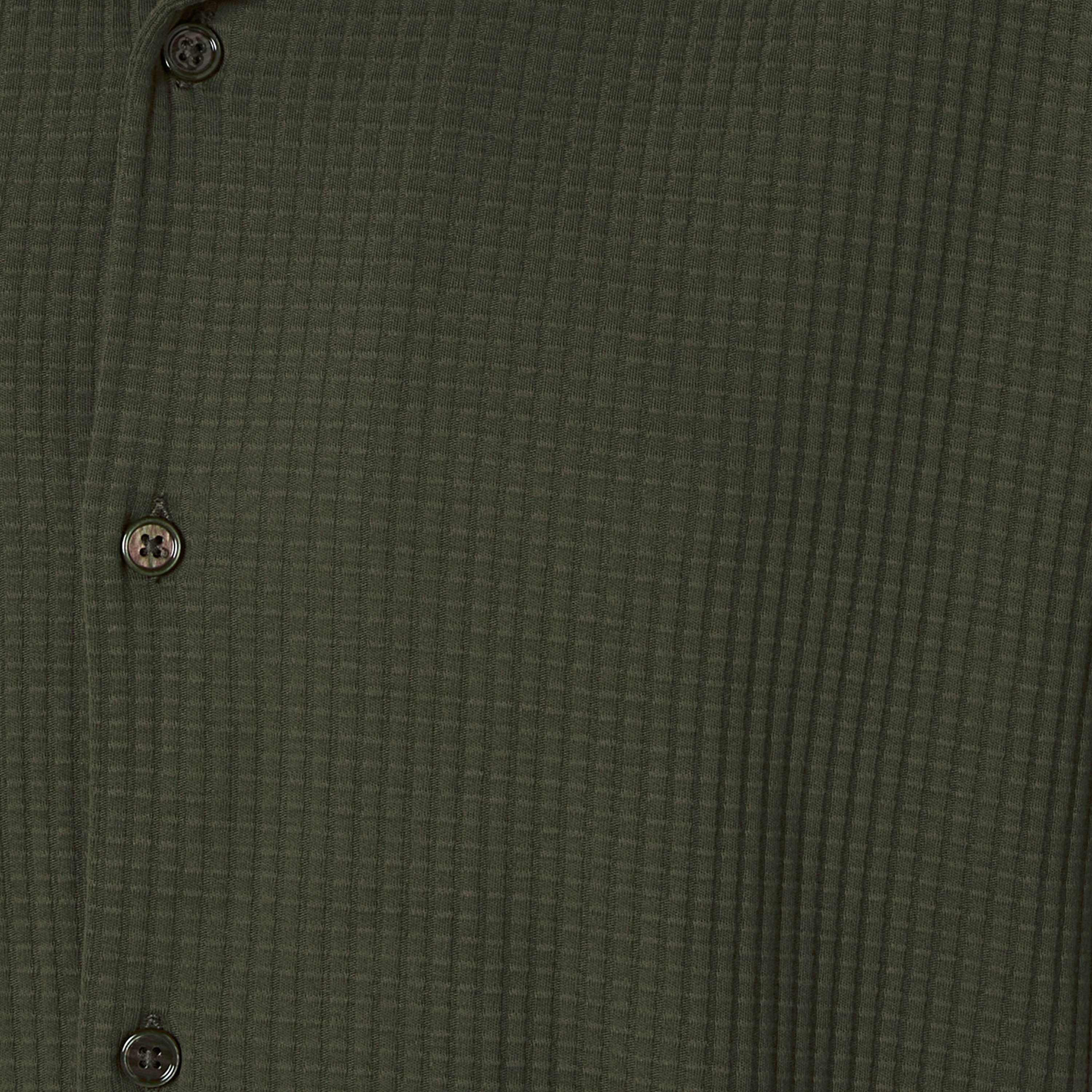 قميص بارز الملمس بياقة عادية وأكمام قصيرة من آيكونيك-men-clothing-shirts-image-2