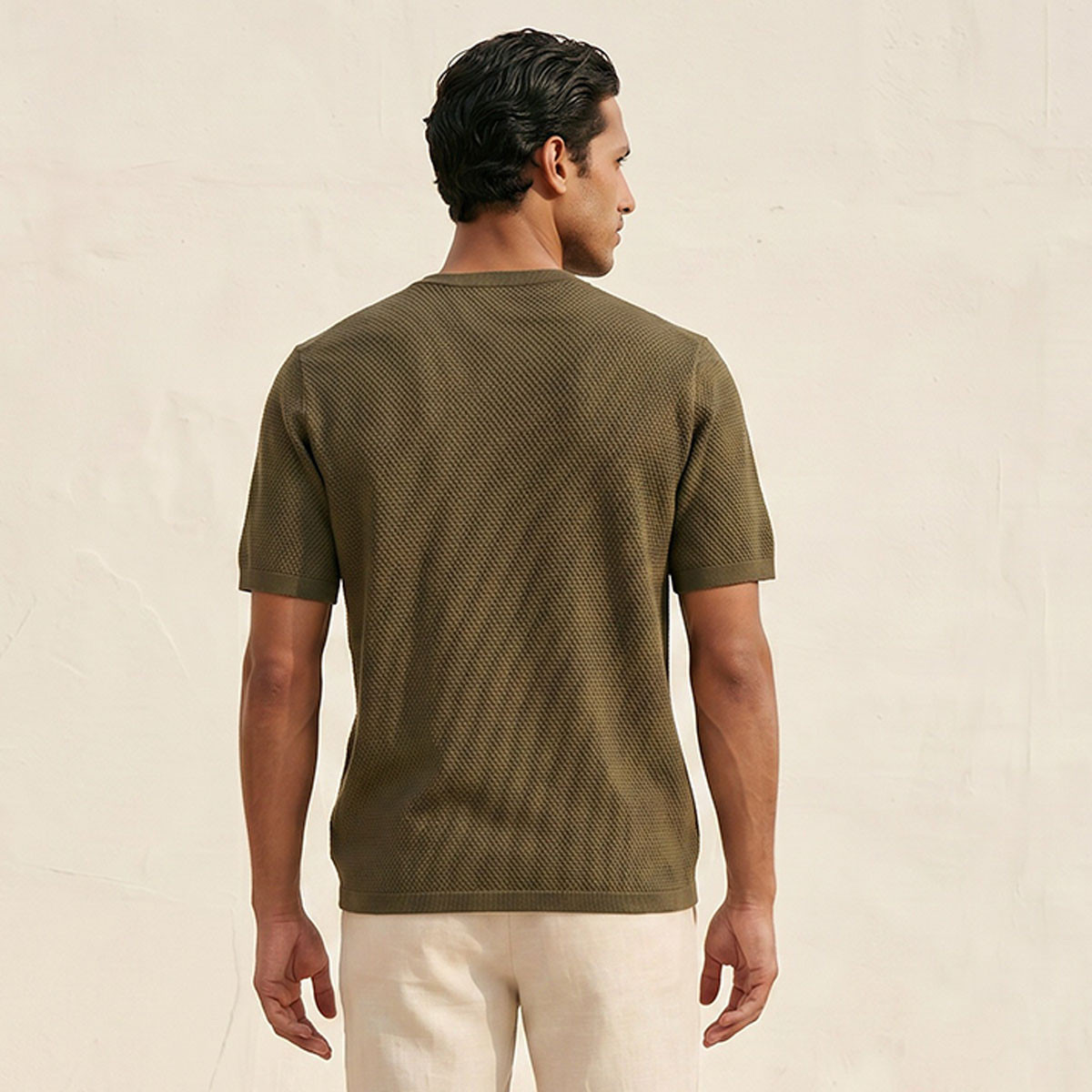 Splash Iconic Crew Neck Popcorn Textured T-shirt-men-clothing-tshirtsandpolos-tshirts-image-4