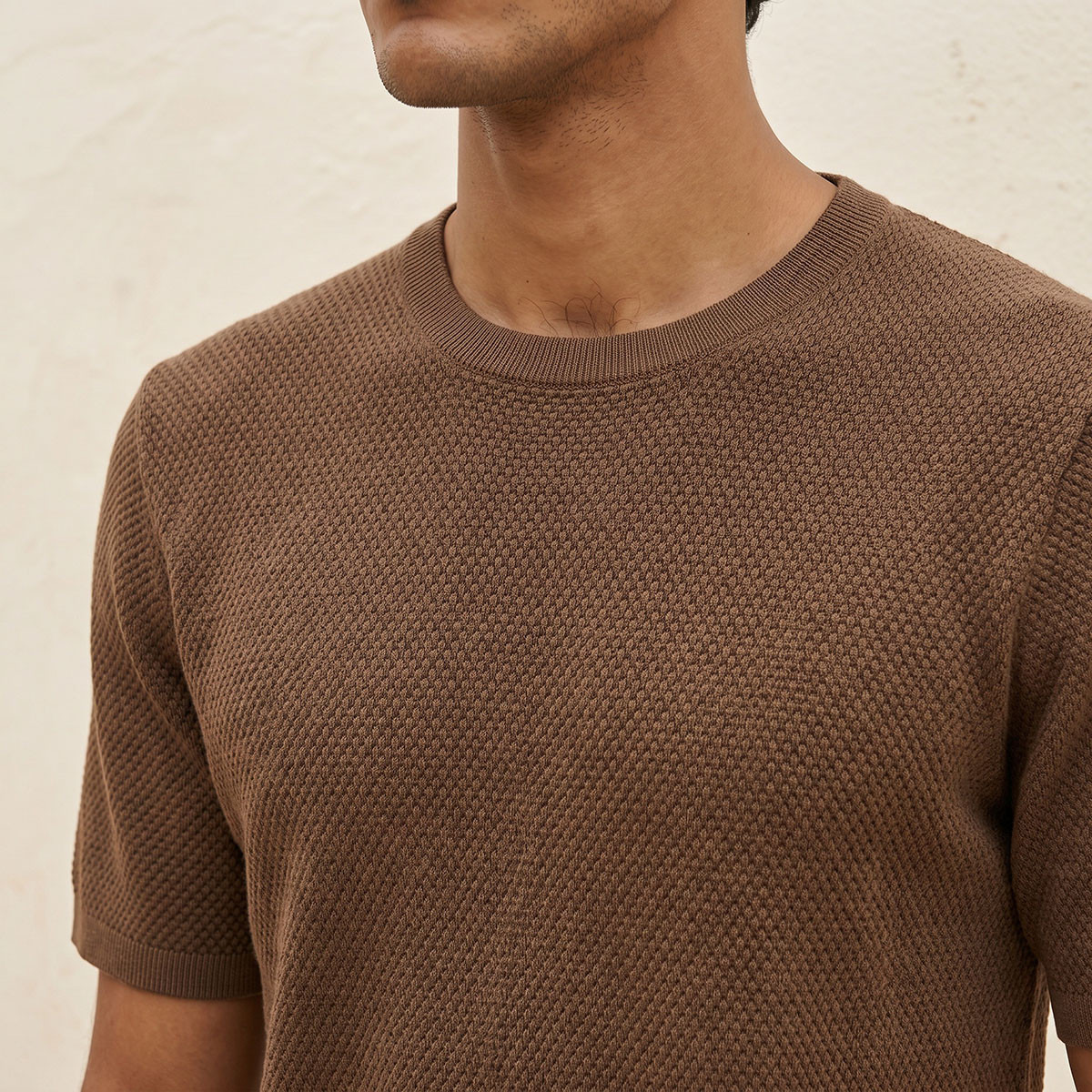 Splash Iconic Crew Neck Popcorn Textured T-shirt-men-clothing-tshirtsandpolos-tshirts-image-7