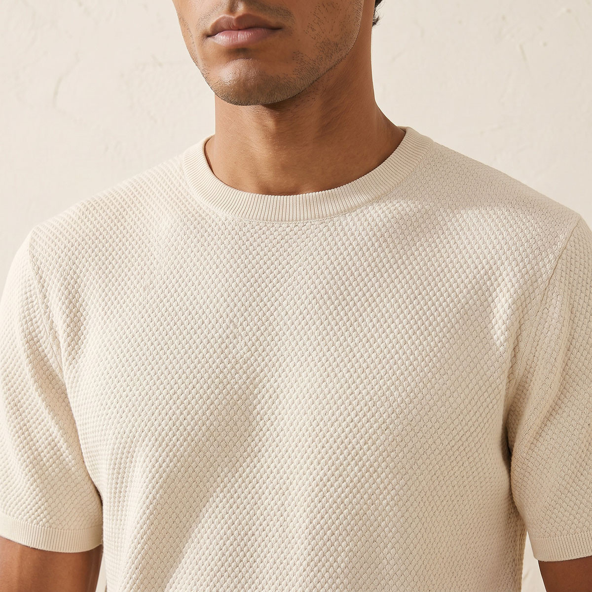 Splash Iconic Crew Neck Popcorn Textured T-shirt-men-clothing-tshirtsandpolos-tshirts-image-5