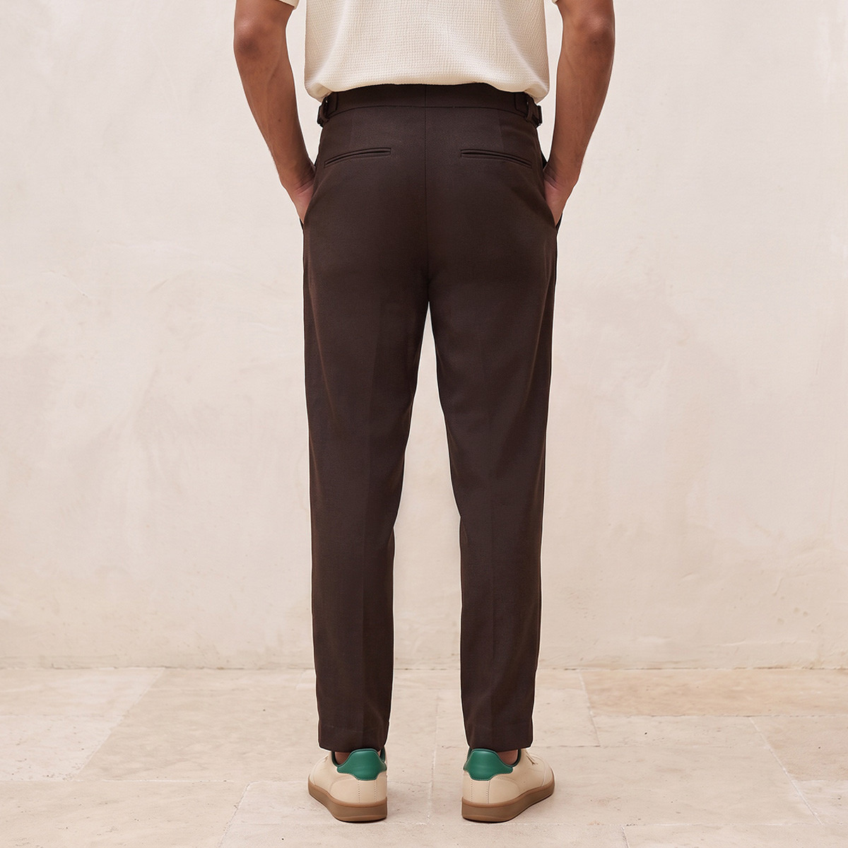 Splash Iconic Relaxed Fit Pleated Trousers-men-clothing-bottoms-trousersandchinos-trousers-image-4