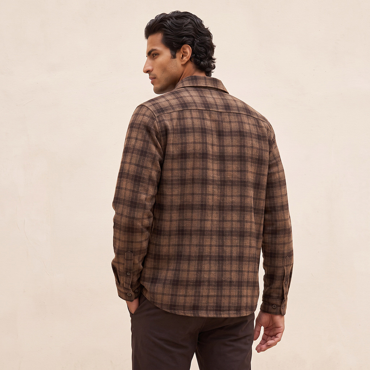 قميص كاروهات من أيكونيك من سبلاش-men-clothing-shirts-image-4