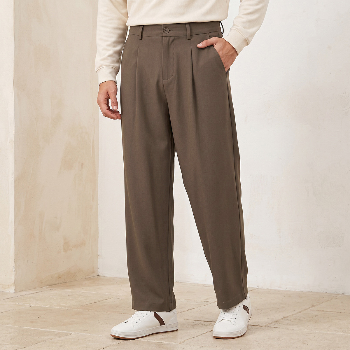 Splash Iconic Straight Fit Trousers-men-clothing-bottoms-trousersandchinos-trousers-image-1