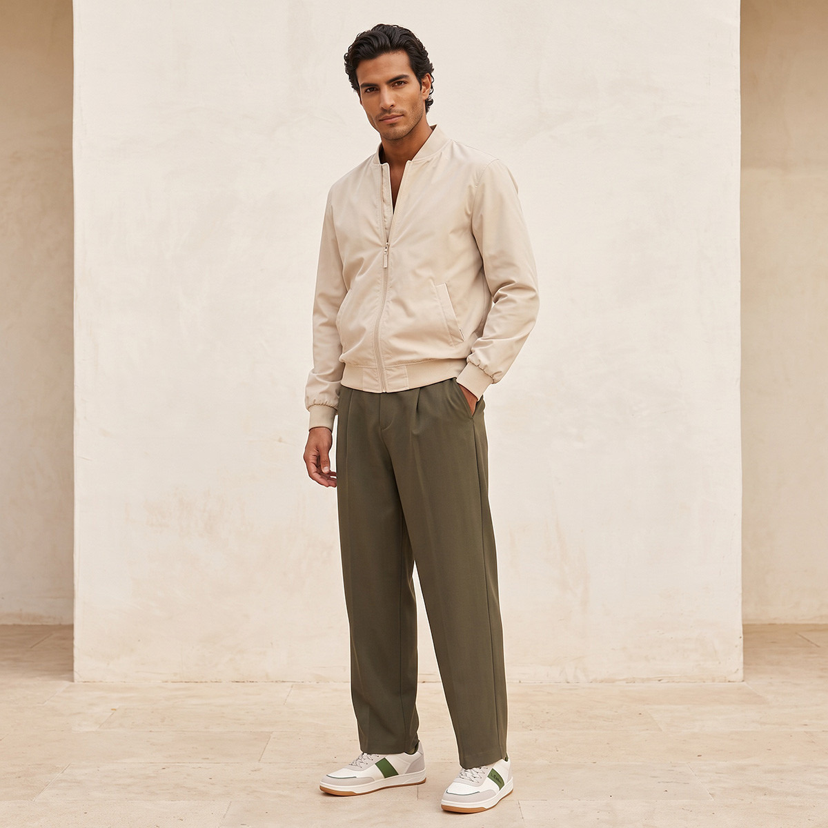 بنطلون بقصة مستقيمة من أيكونيك من سبلاش-men-clothing-bottoms-trousersandchinos-trousers-image-5