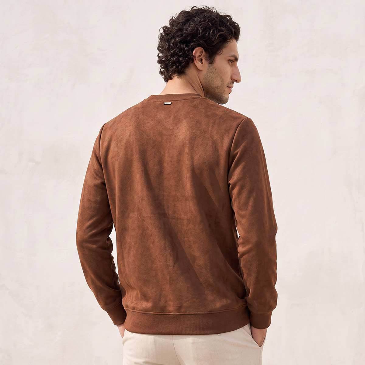 Splash Iconic Suede Sweatshirt-men-winterwear-hoodiesandsweatshirts-image-3