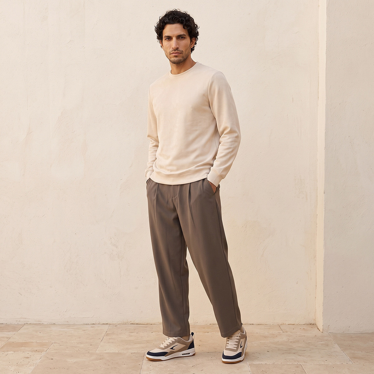 Splash Iconic Suede Sweatshirt-men-winterwear-hoodiesandsweatshirts-image-2