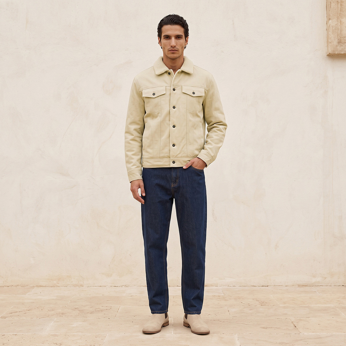Splash Iconic Trucker Jacket with Button Closure-men-clothing-jacketsandblazers-jackets-image-3