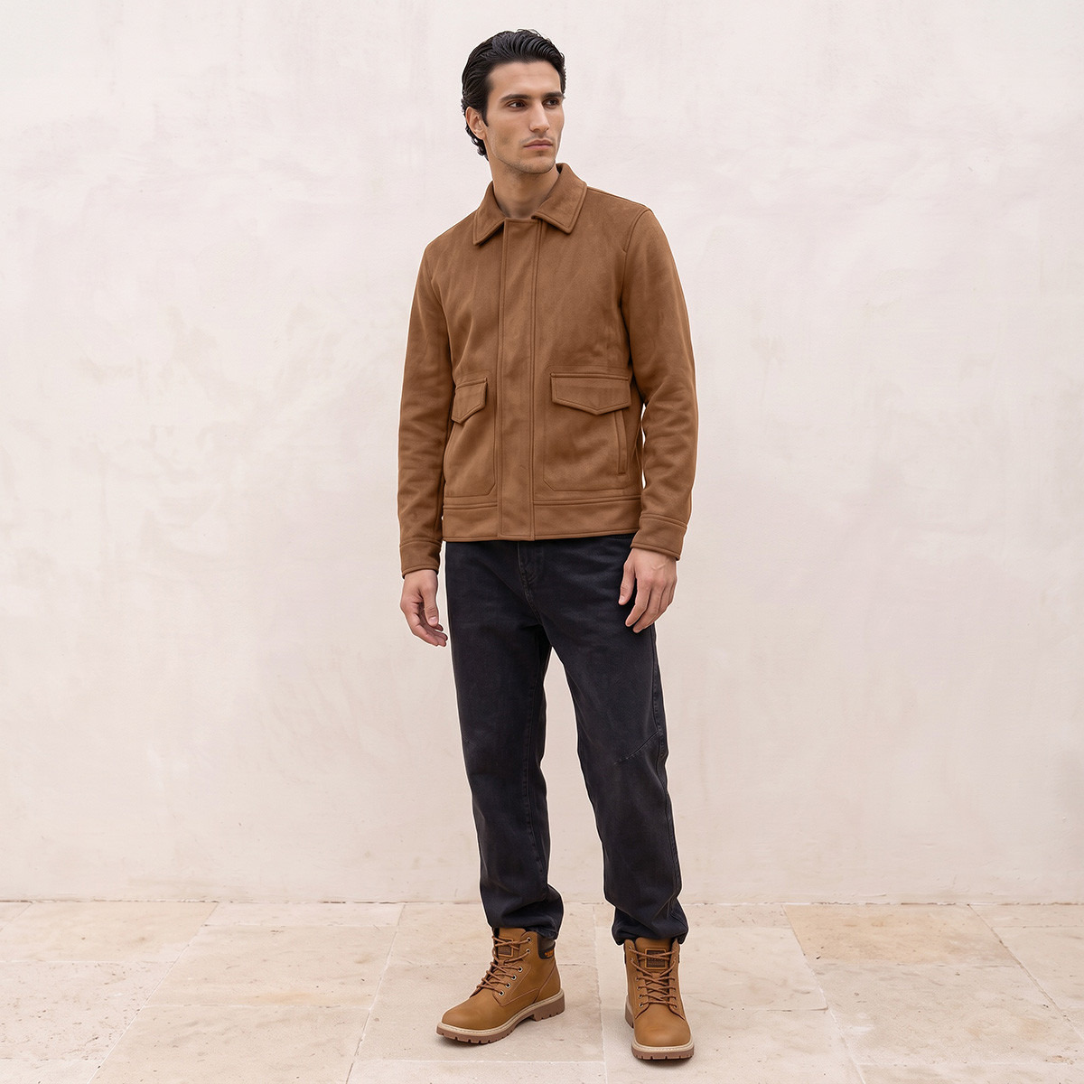 Splash Iconic Suede Utility Jacket with Pocket-men-clothing-jacketsandblazers-jackets-image-6