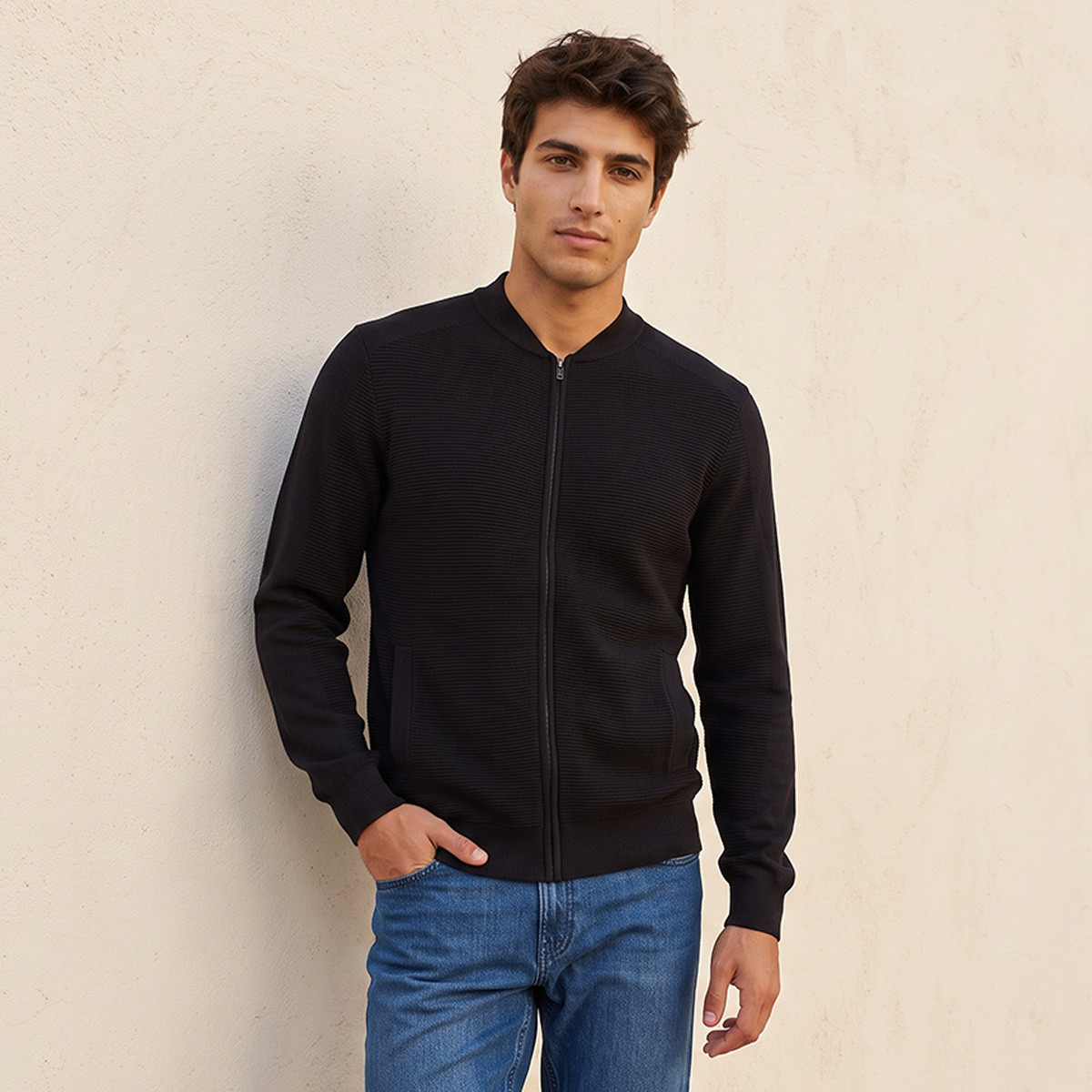 Splash Iconic Ribbed Cardigan-men-clothing-sweatersandpullovers-image-1