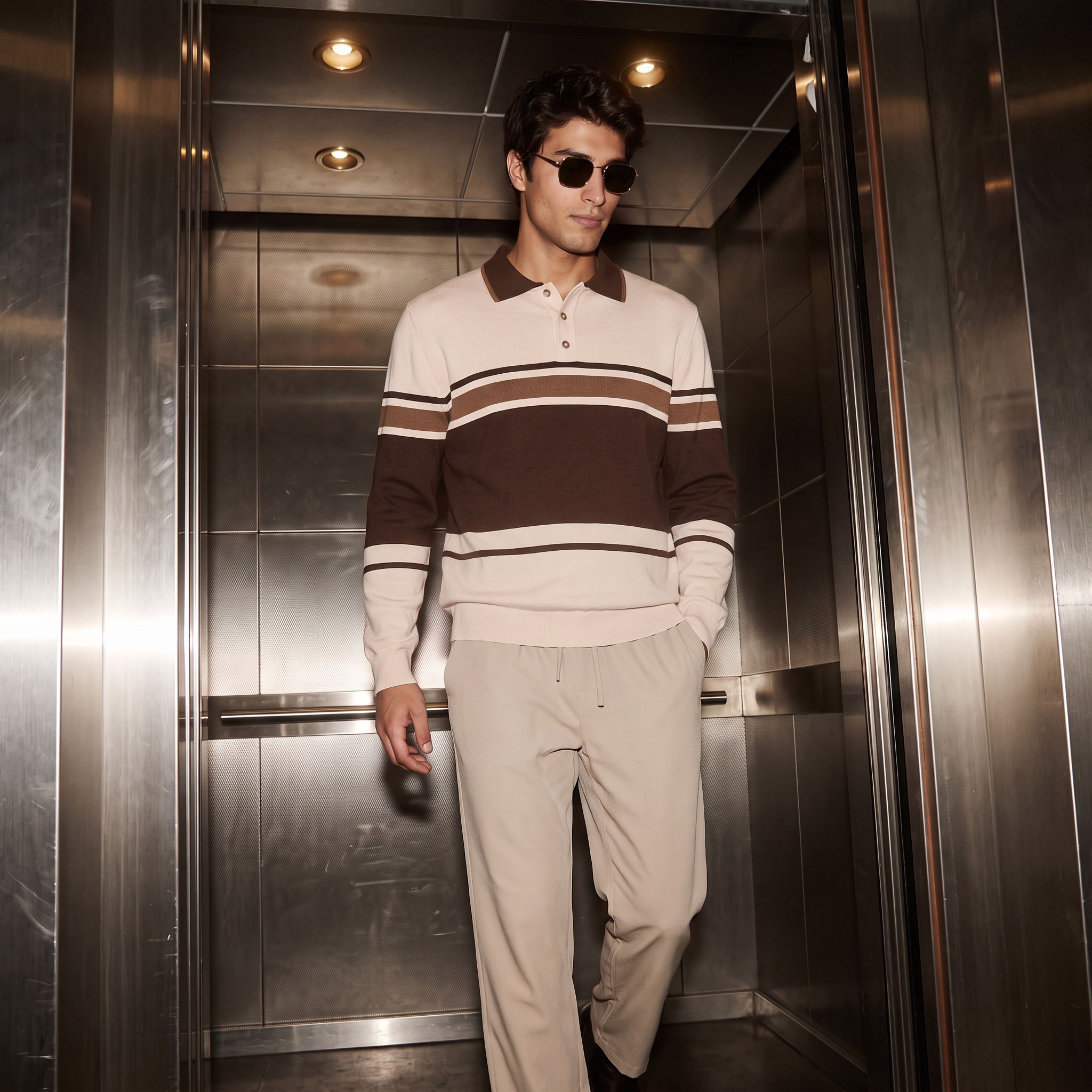 سويت شيرت مخطط من سبلاش أيكونيك-men-winterwear-hoodiesandsweatshirts-image-1
