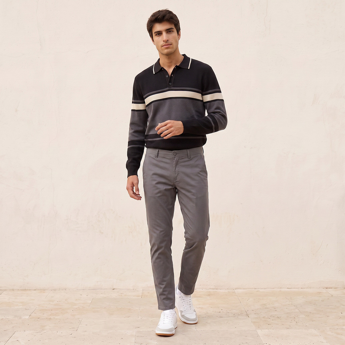 Splash Iconic Striped Sweatshirt-men-winterwear-hoodiesandsweatshirts-image-2
