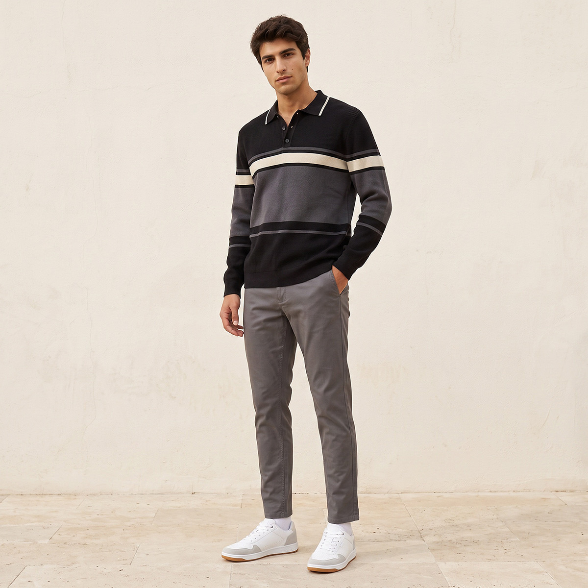 Splash Iconic Striped Sweatshirt-men-winterwear-hoodiesandsweatshirts-image-4