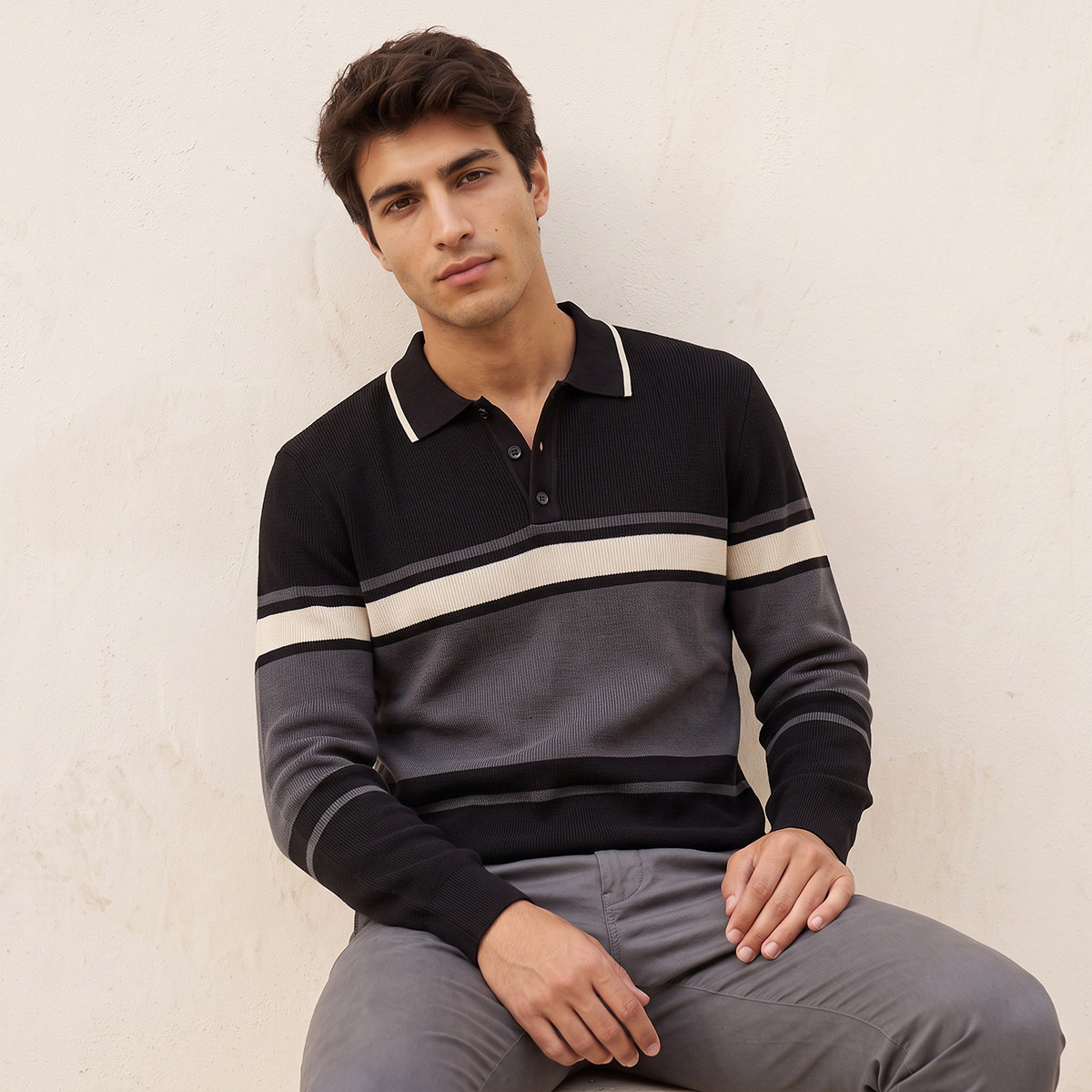 Splash Iconic Striped Sweatshirt-men-winterwear-hoodiesandsweatshirts-image-5